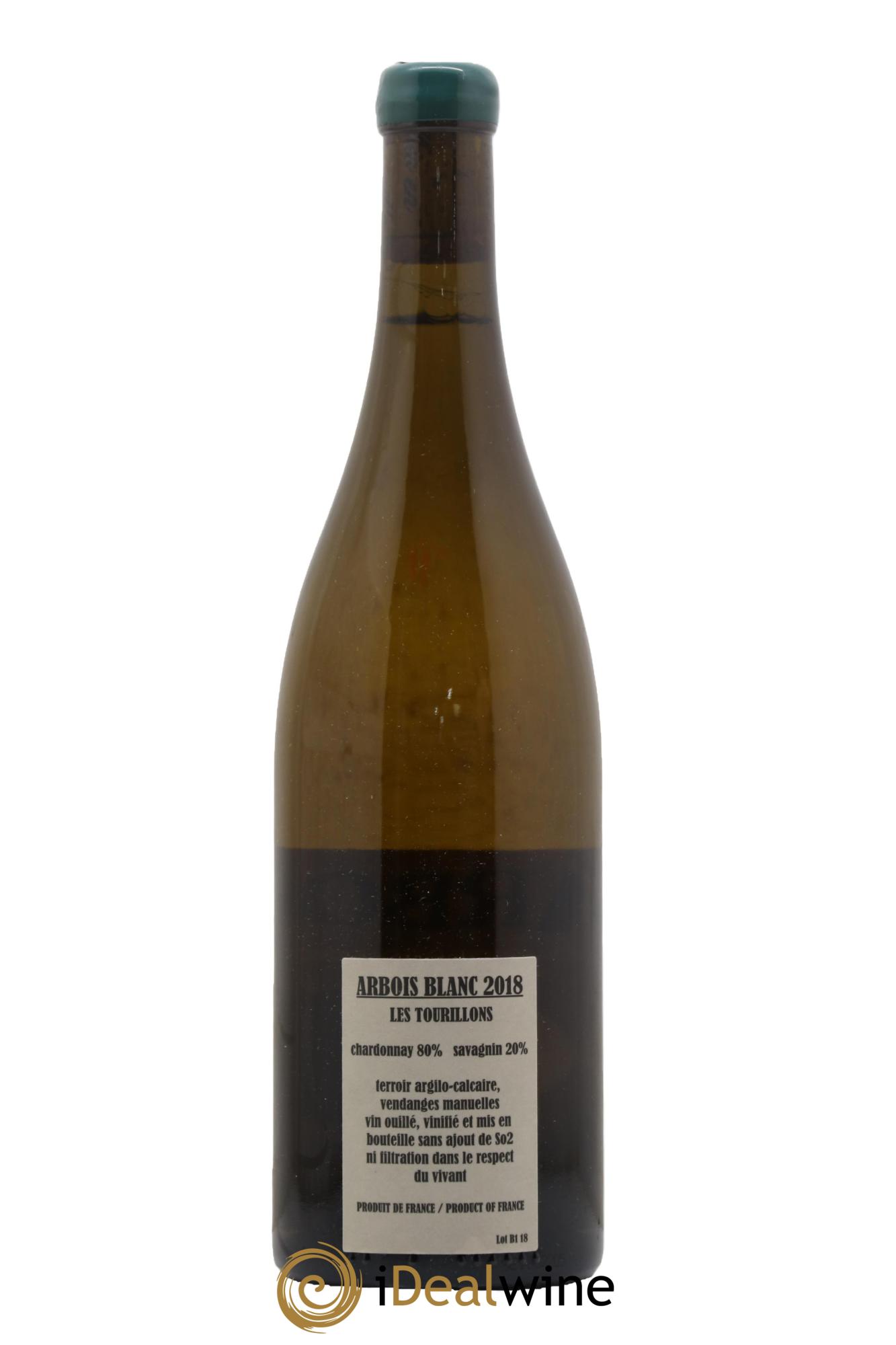 Arbois Chardonnay Savagnin Les Tourillons Adeline Houillon & Renaud Bruyère  2018 - Lot de 1 bouteille - 1