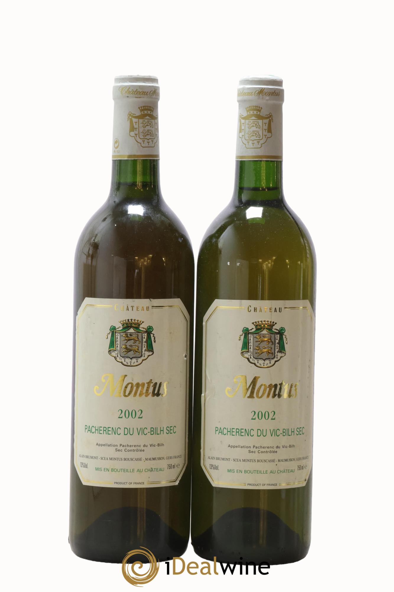 Pacherenc du Vic-Bilh Château Montus Alain Brumont 2002 - Lot de 2 bouteilles - 0