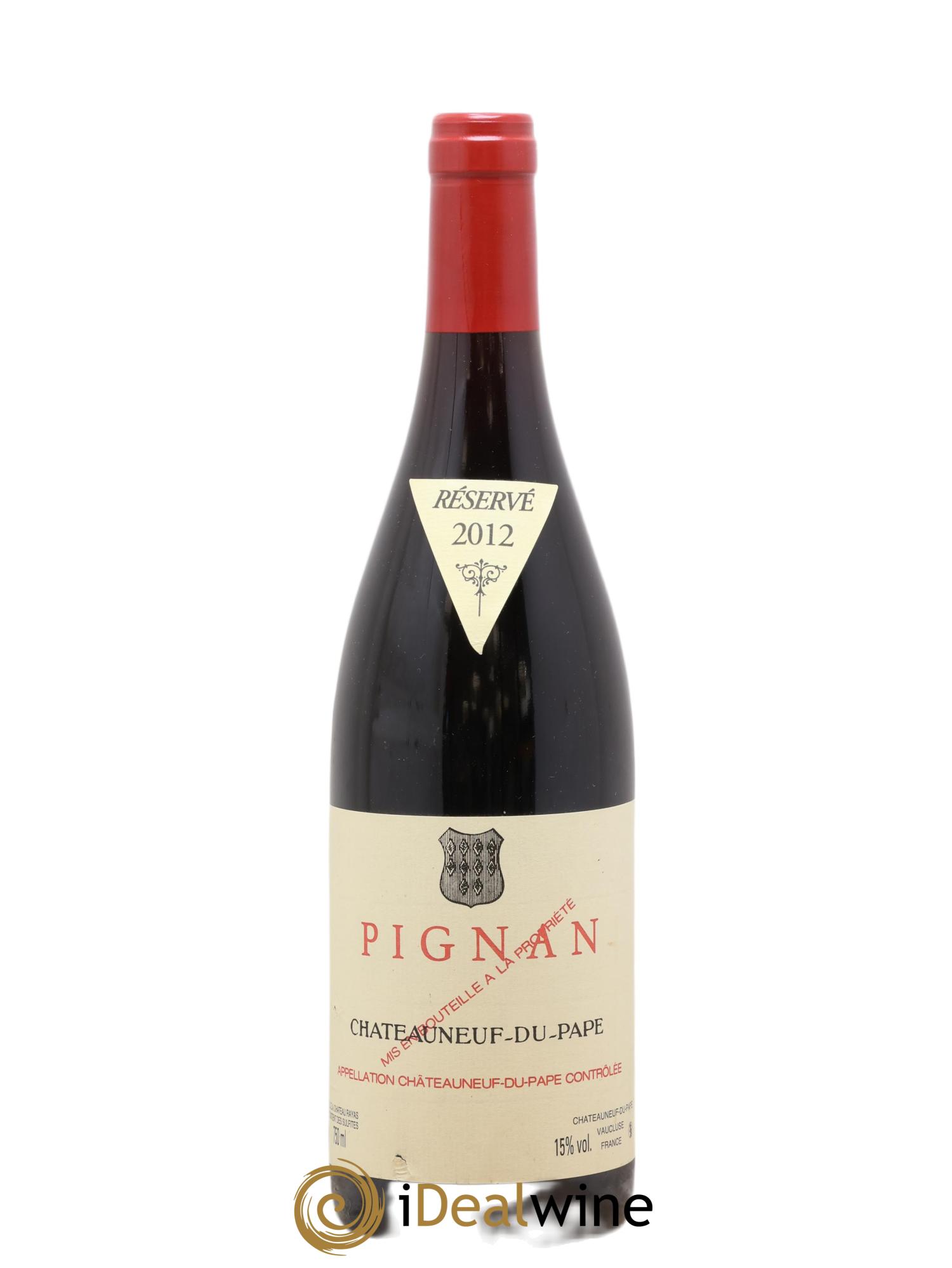 Châteauneuf-du-Pape Pignan Emmanuel Reynaud 2012 - Lot de 1 bouteille - 0
