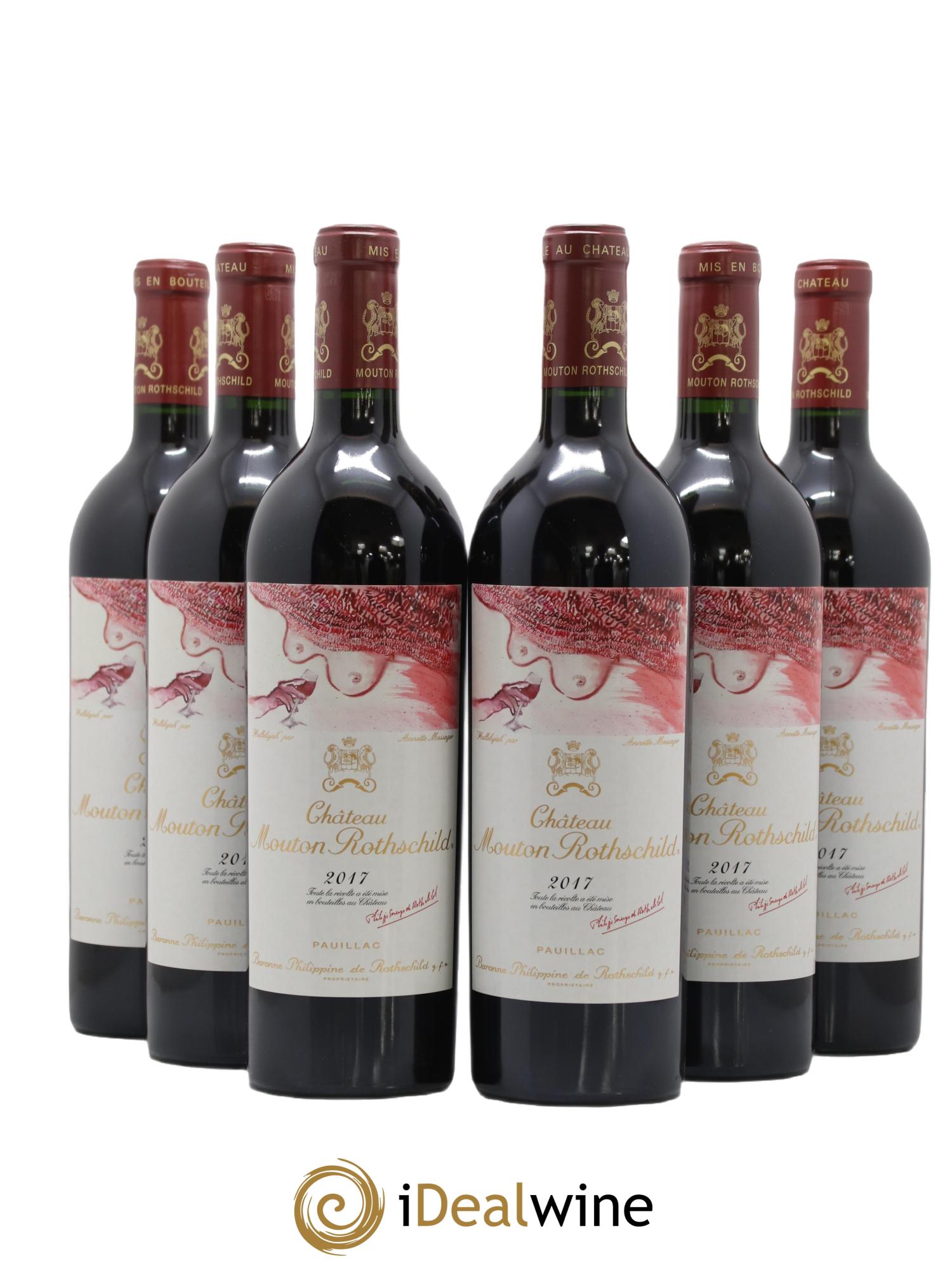 Château Mouton Rothschild 1er Grand Cru Classé 2017 - Lot de 6 bouteilles - 0