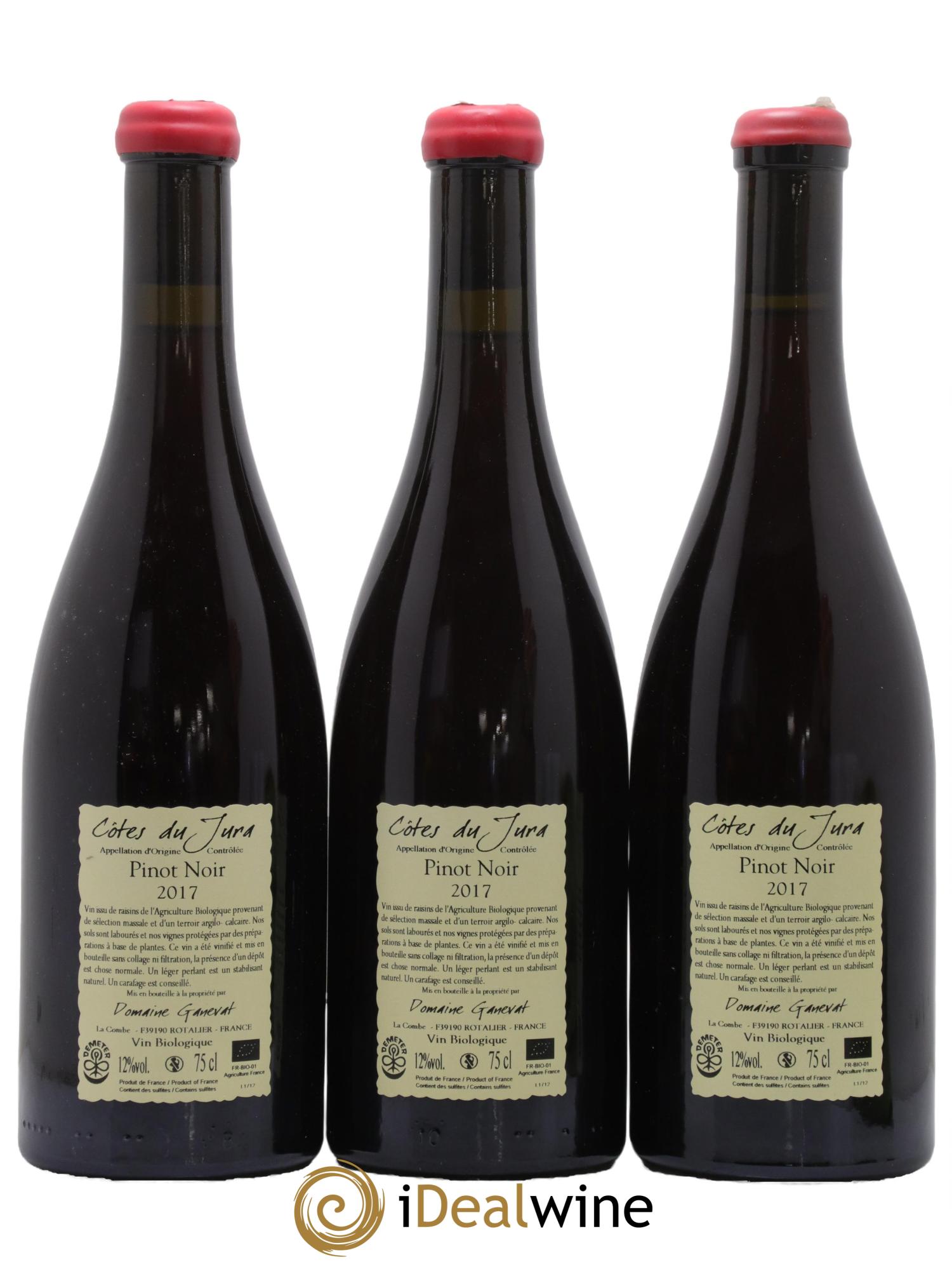 Côtes du Jura Cuvée Julien Jean-François Ganevat (Domaine) 2017 - Lot de 3 bouteilles - 1