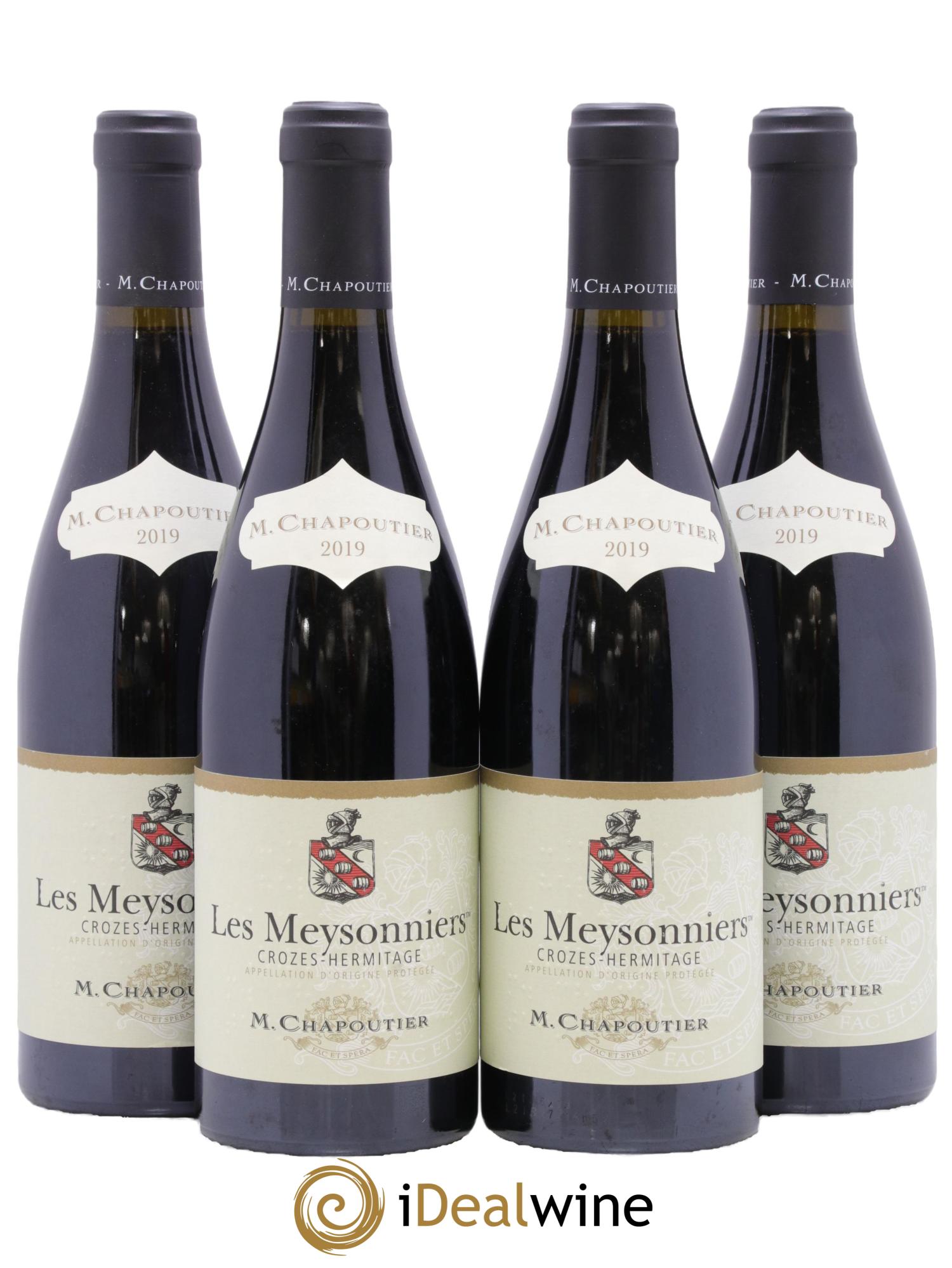 Crozes-Hermitage Les Meysonniers Chapoutier 2019 - Lot of 4 bottles - 0