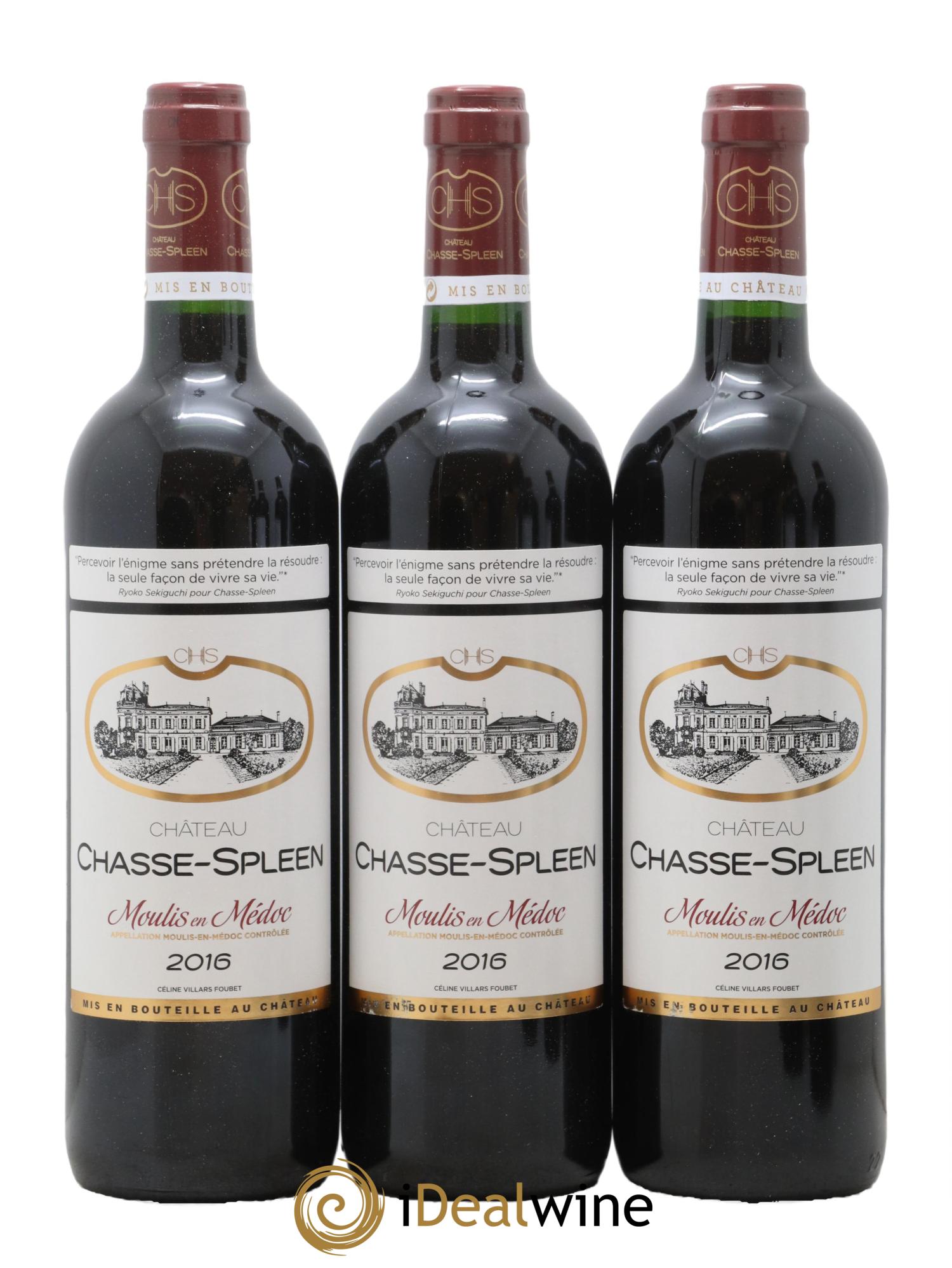 Château Chasse Spleen 2016 - Lot de 12 bouteilles - 2