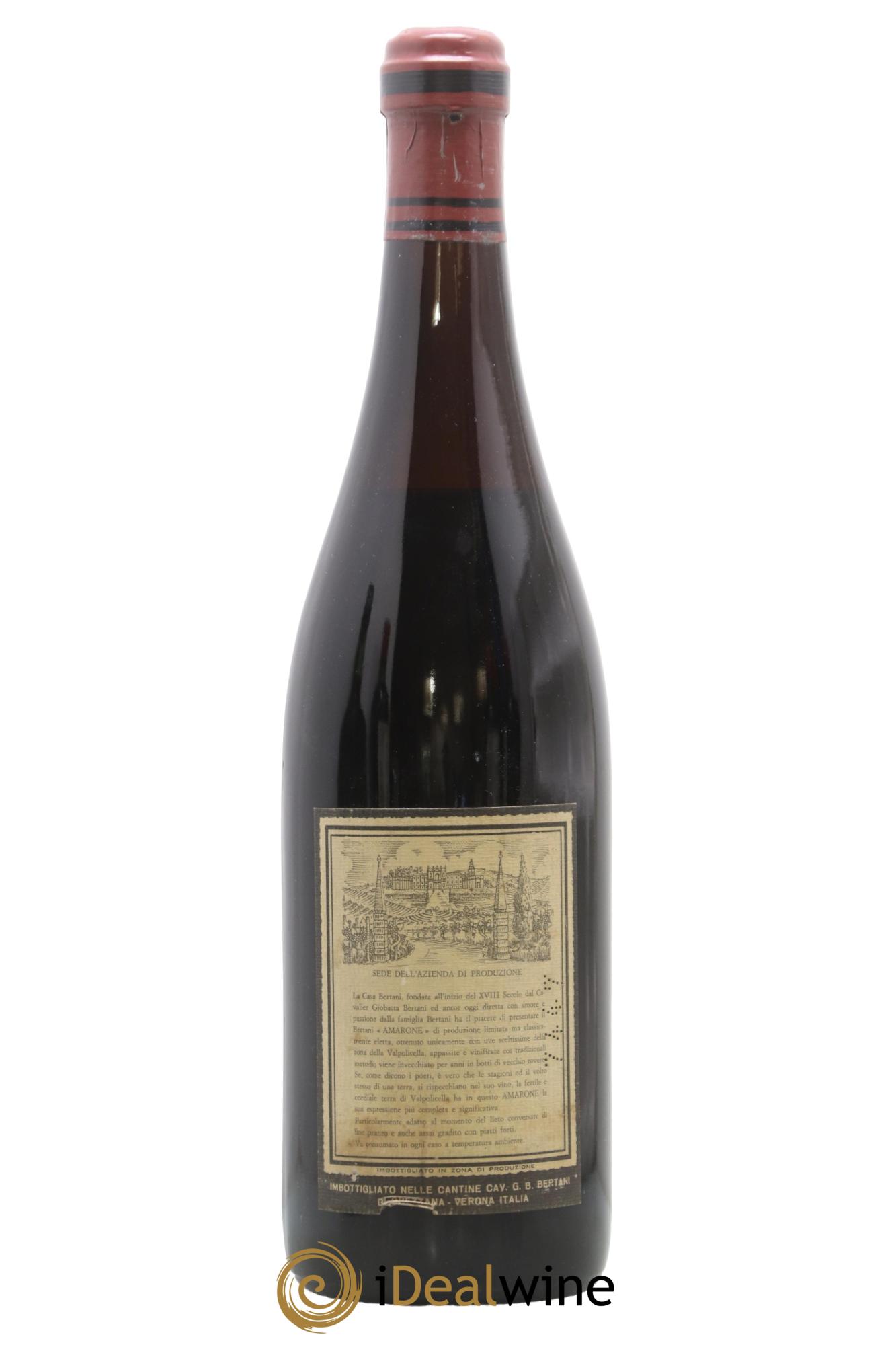 Amarone della Valpolicella Classico DOCG Superiore Bertani 1961 - Lotto di 1 bottiglia - 1