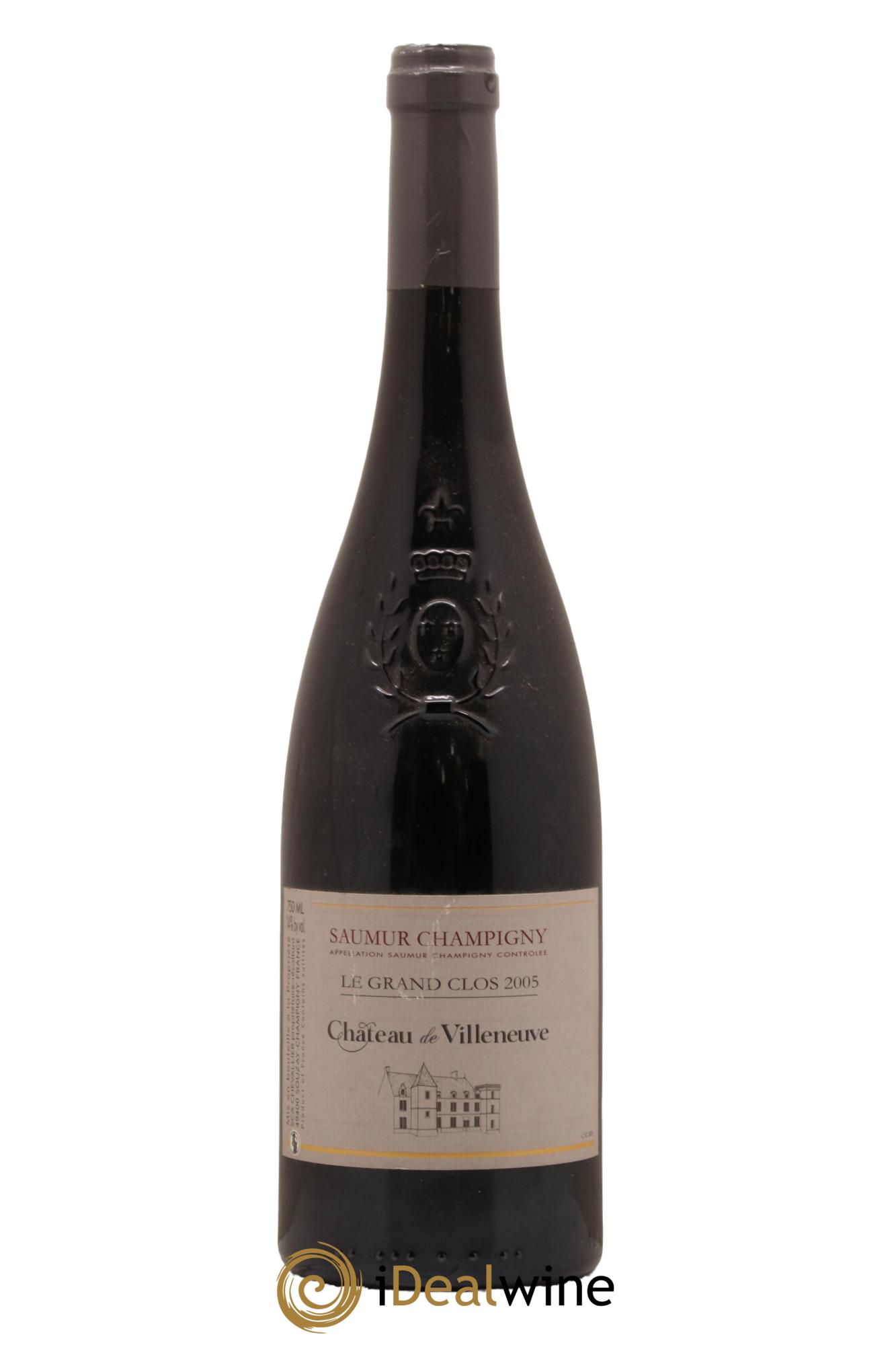 Saumur-Champigny Le Grand Clos Château de Villeneuve 2005 - Lot de 1 bouteille - 0