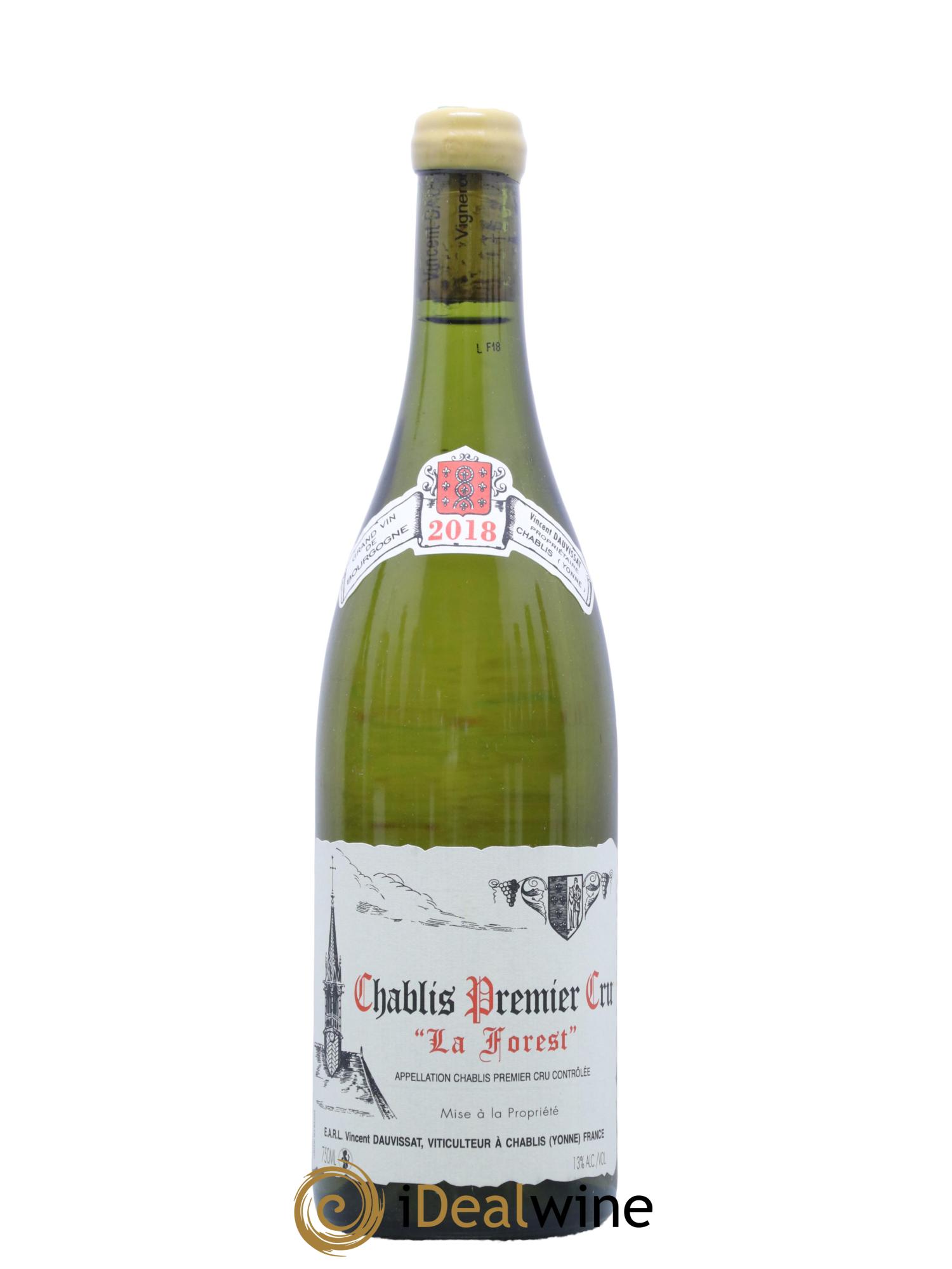 Chablis 1er Cru La Forest Vincent Dauvissat (Domaine) 2018 - Lot de 1 bouteille - 0