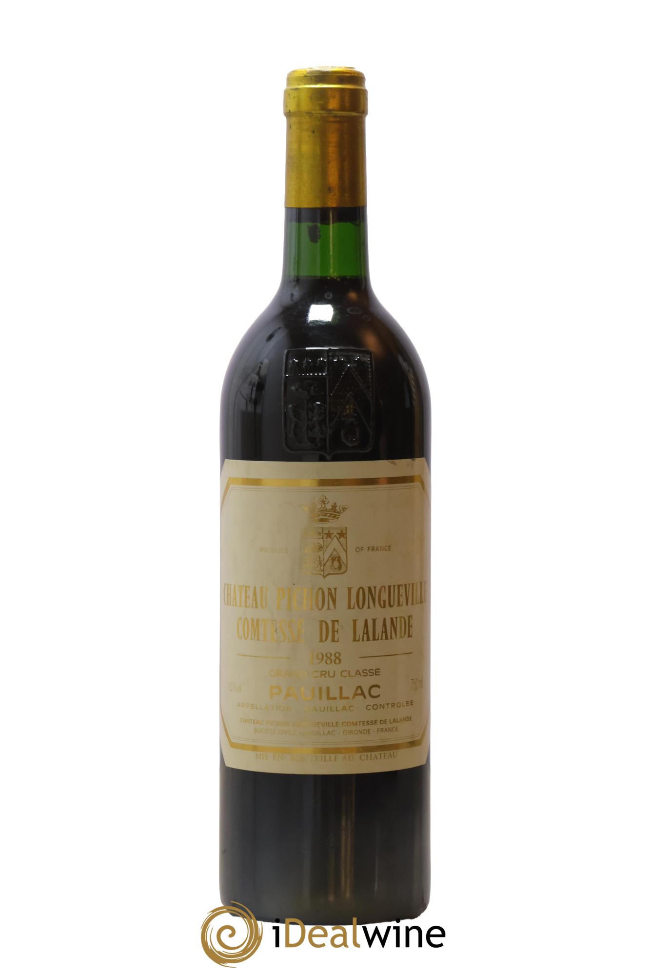 Château Pichon Longueville Comtesse de Lalande 2ème Grand Cru Classé 1988 - Lot de 1 bouteille - 0