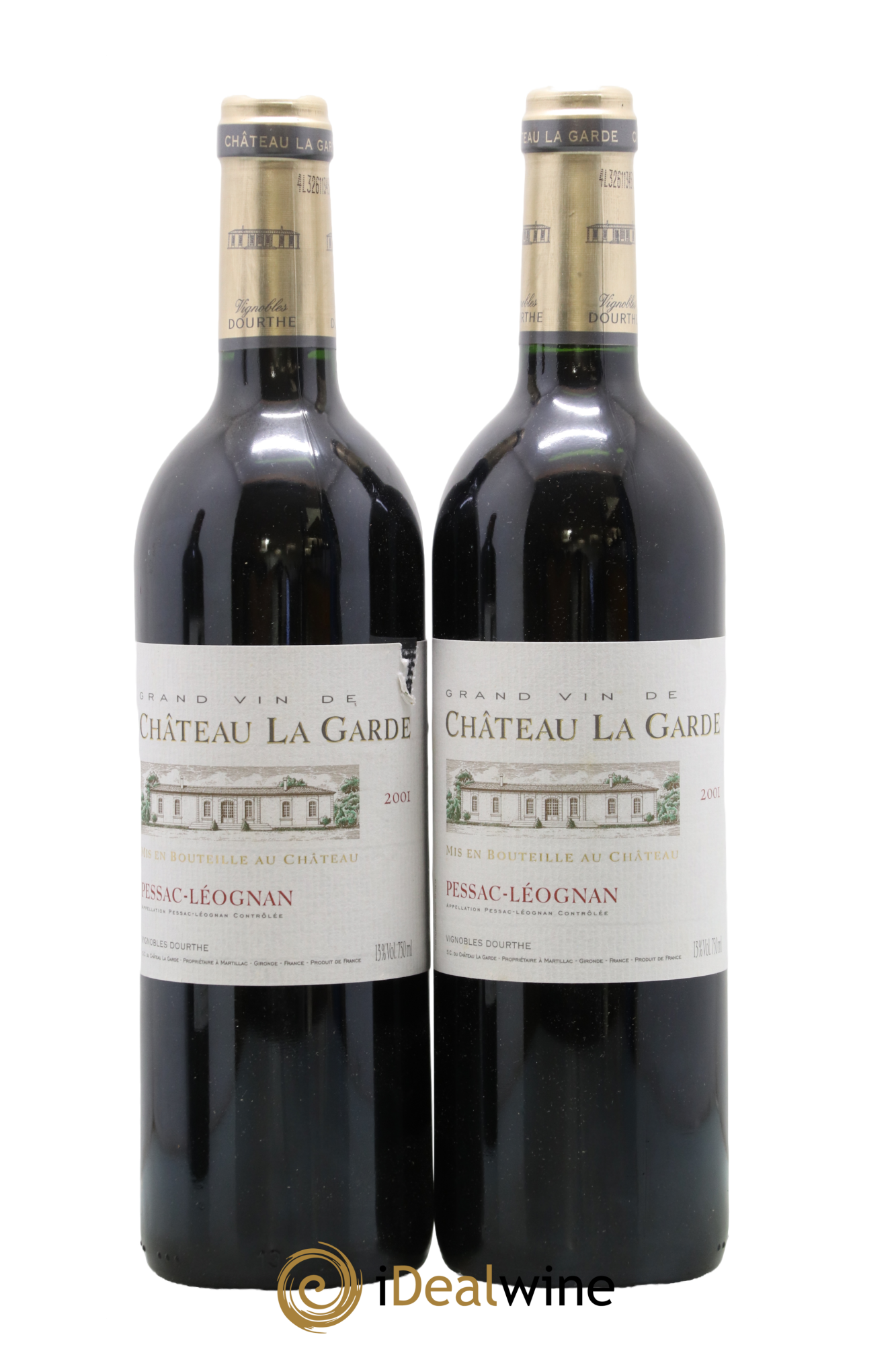 Château la Garde 2001 - Lot of 2 bottles - 0