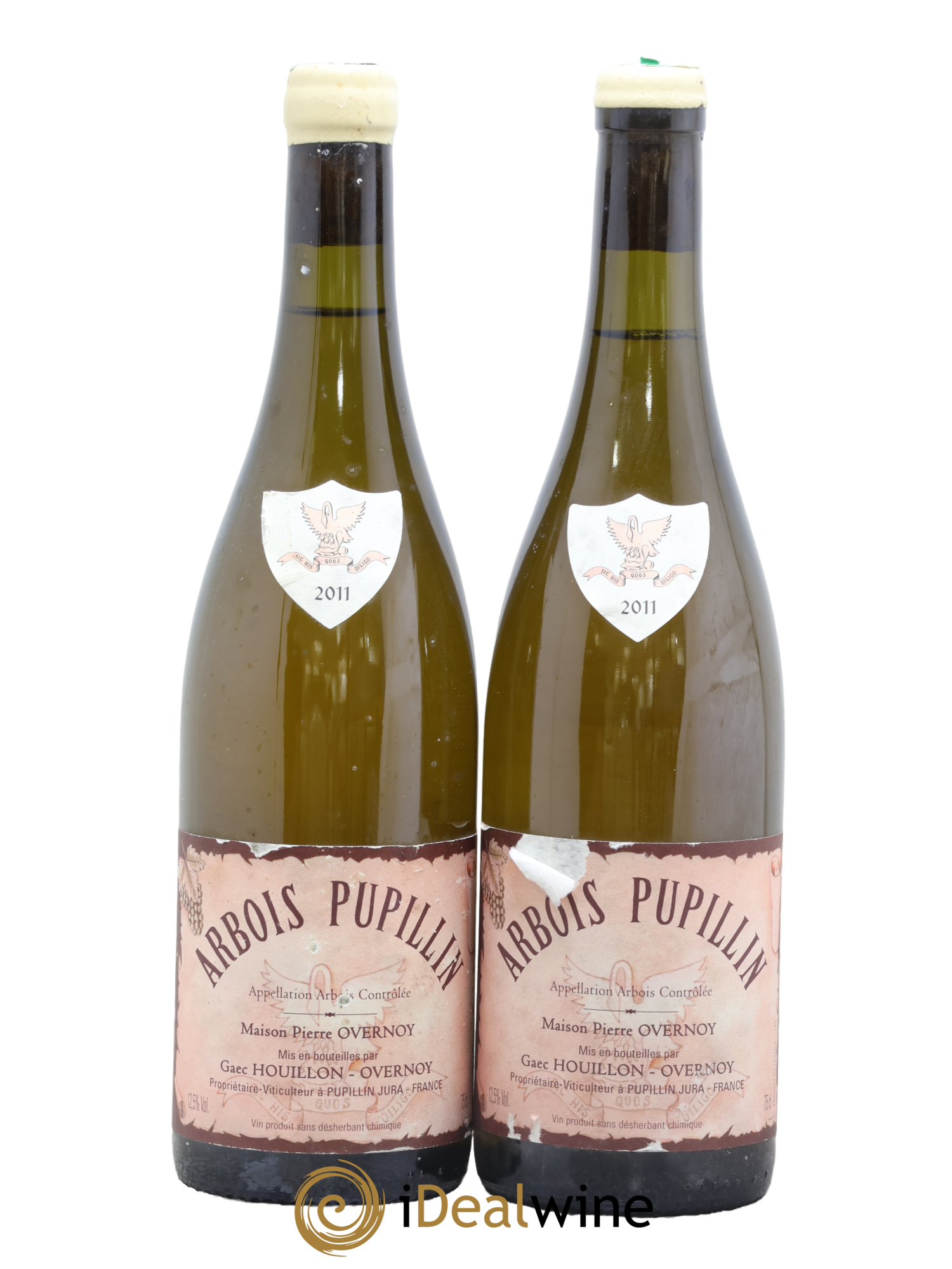 Arbois-Pupillin Chardonnay (cire blanche) Overnoy-Houillon (Domaine) 2011 - Lot de 2 bouteilles - 0