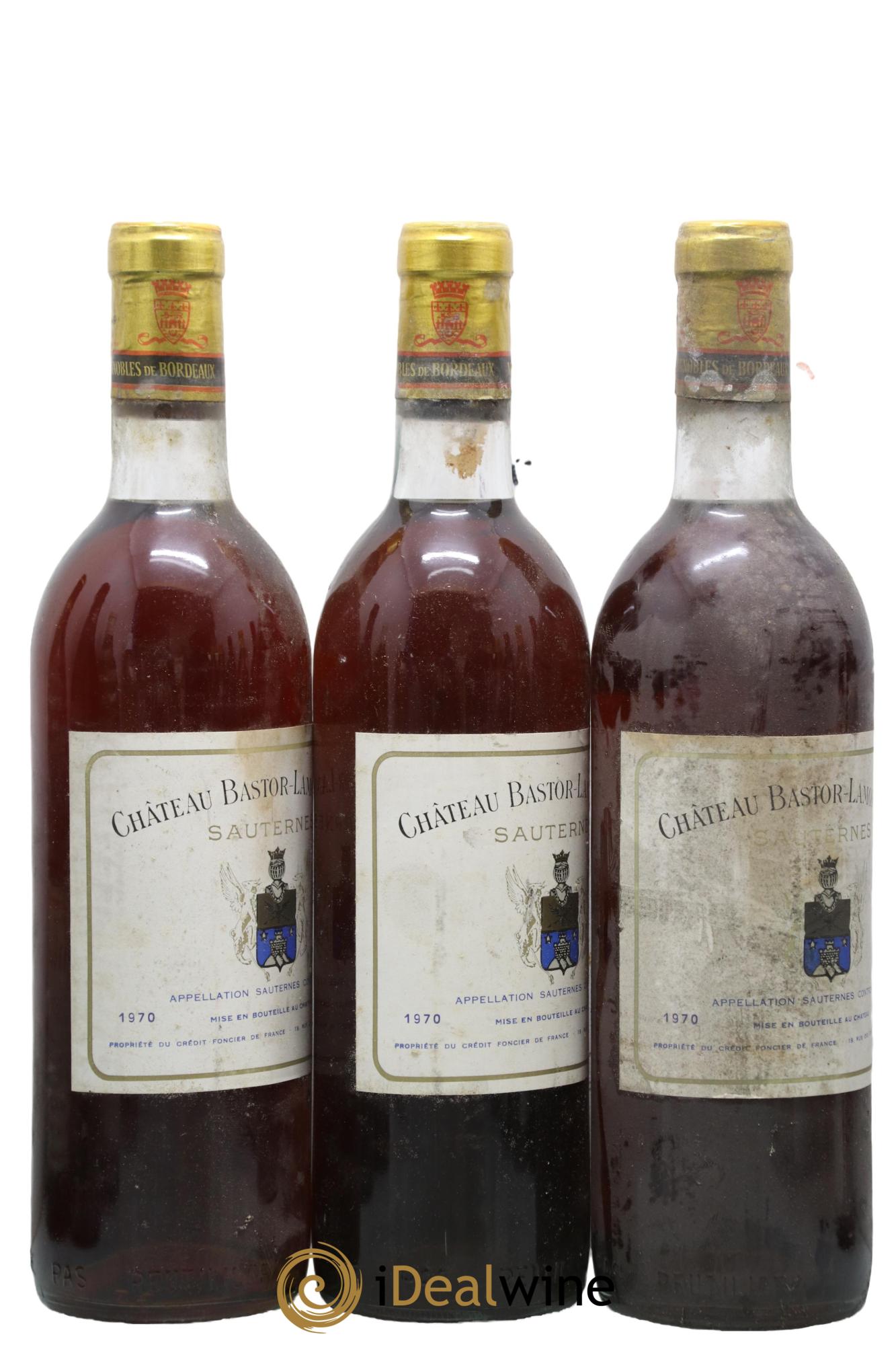 Château Bastor Lamontagne  1970 - Lotto di 3 bottiglie - 1
