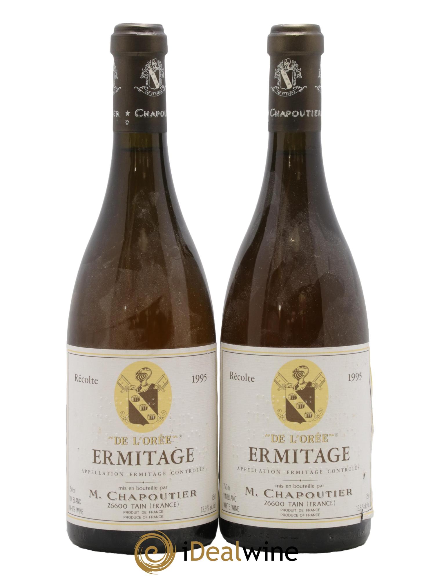Hermitage Ermitage de l'Orée Chapoutier 1995 - Lot de 2 bouteilles - 0