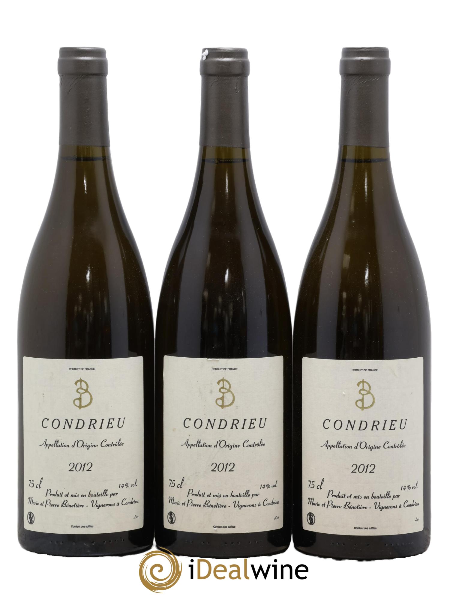 Condrieu Marie et Pierre Bénetière (Domaine) 2012 - Posten von 3 Flaschen - 0