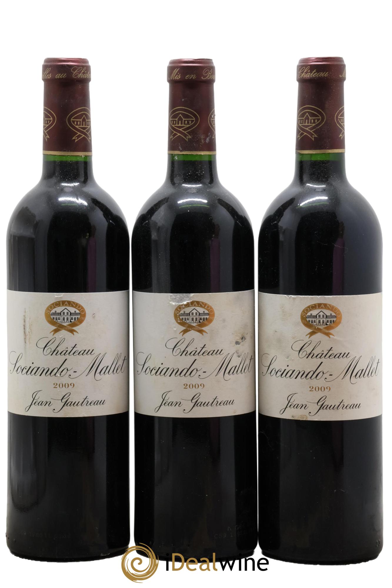 Château Sociando Mallet 2009 - Posten von 3 Flaschen - 0