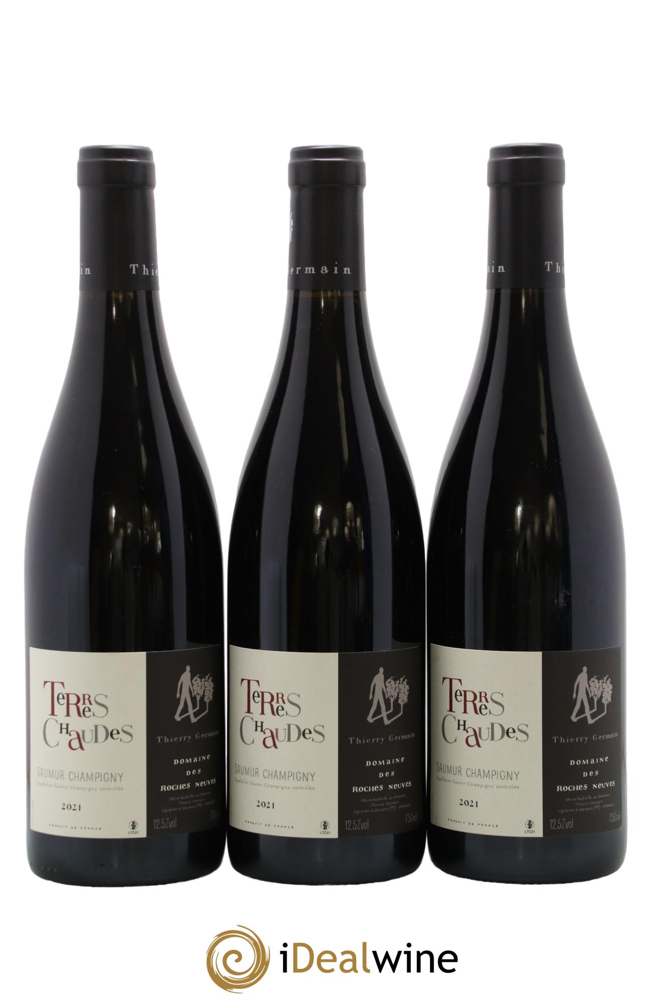 Saumur-Champigny Terres Chaudes Domaine des Roches Neuves - Thierry Germain 2021 - Lot de 3 bouteilles - 0