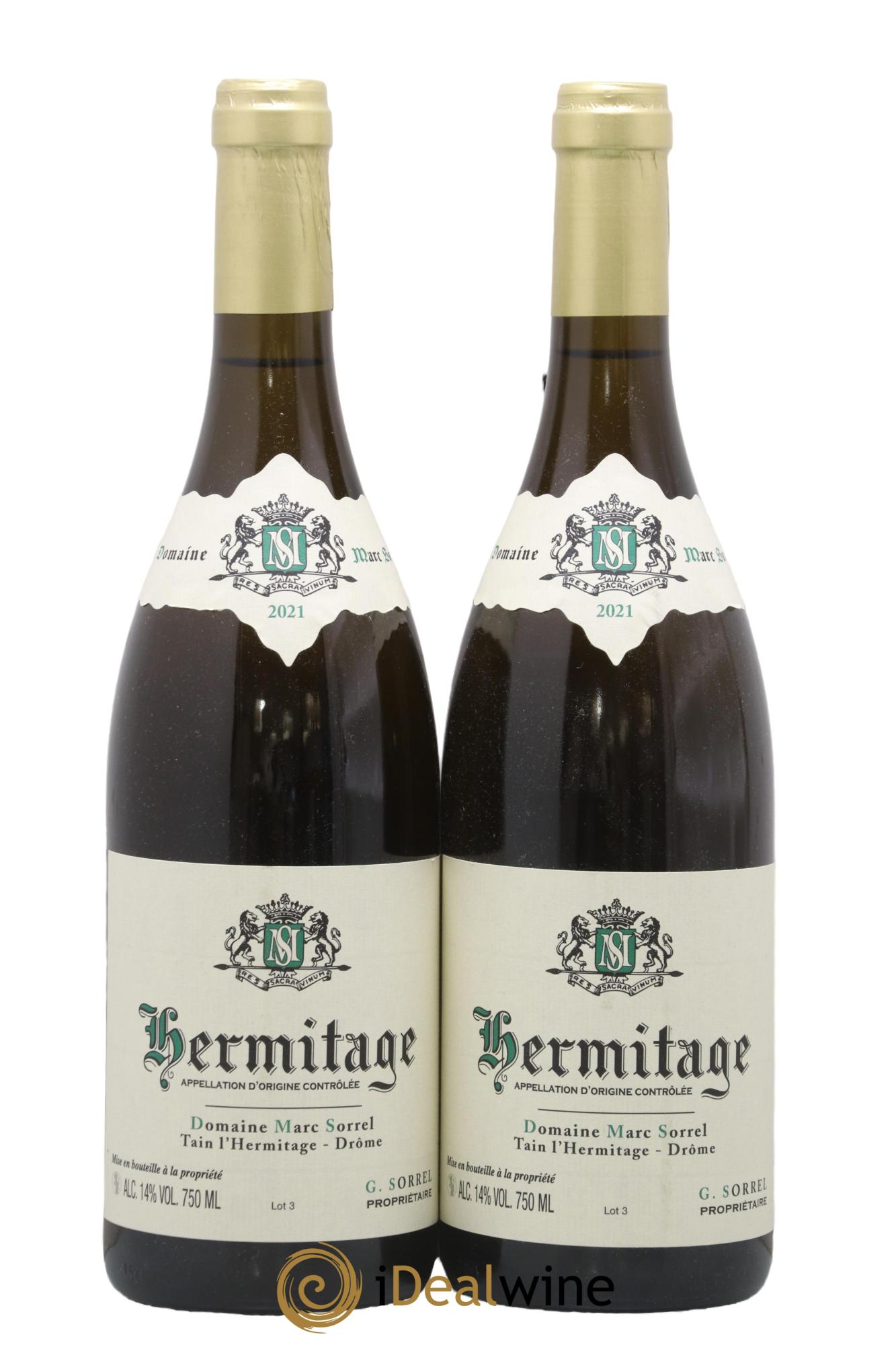 Hermitage Marc Sorrel 2021 - Lot of 2 bottles - 0
