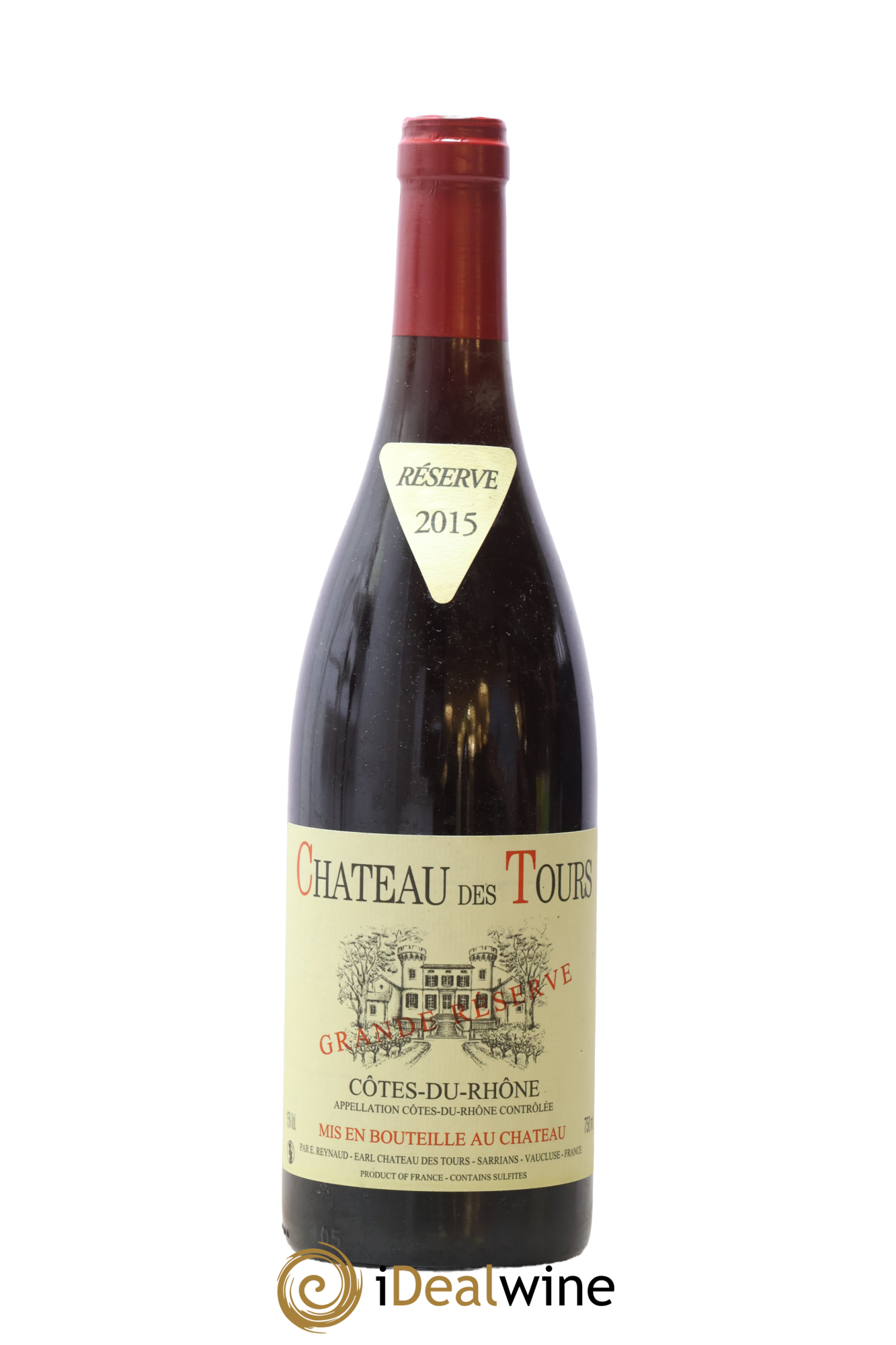 Côtes-du-Rhône Château des Tours Grande Réserve Emmanuel Reynaud 2015 - Lot de 1 bouteille - 0