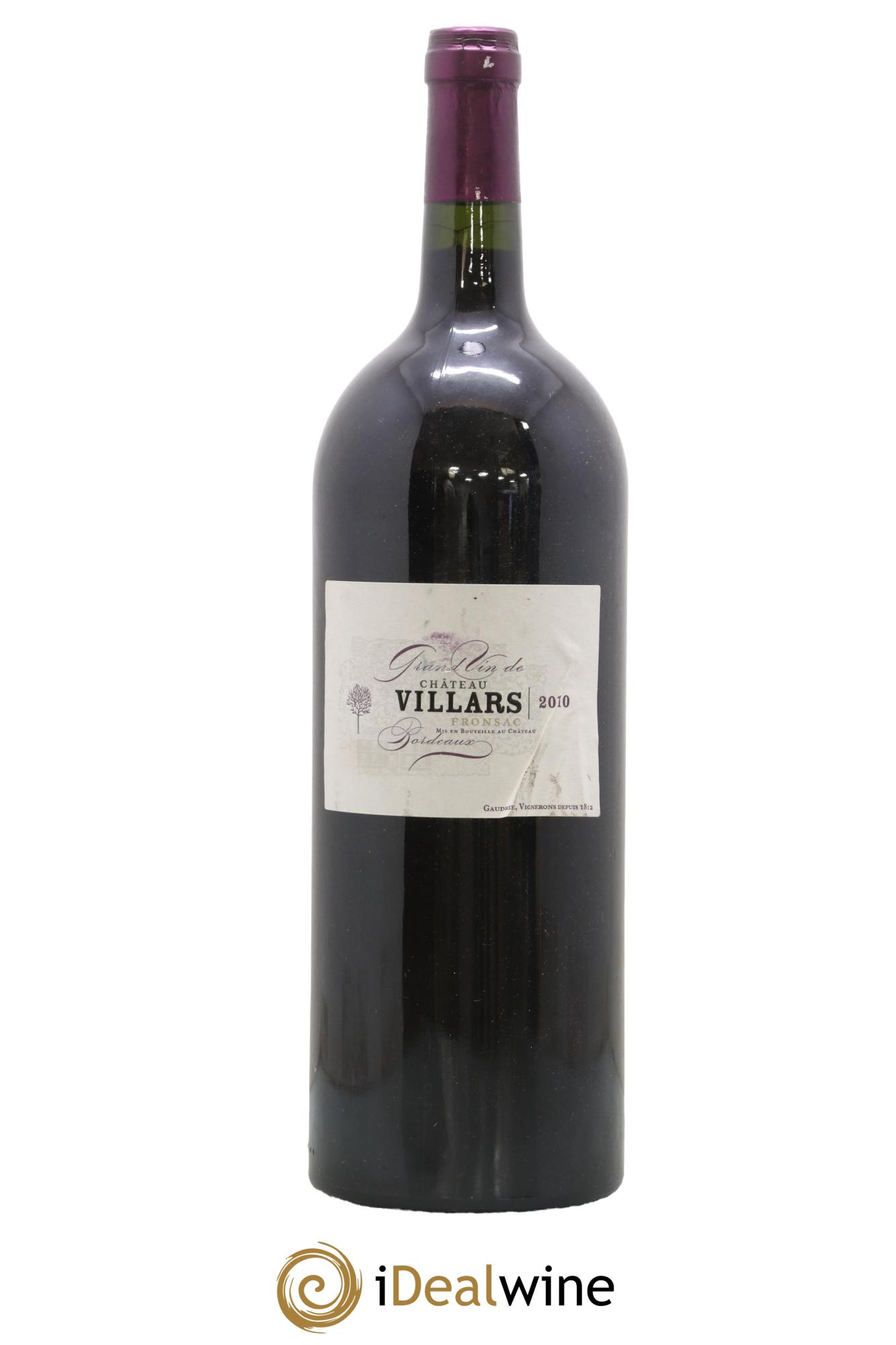 Fronsac Château Villars 2010 - Lotto di 1 magnum - 0