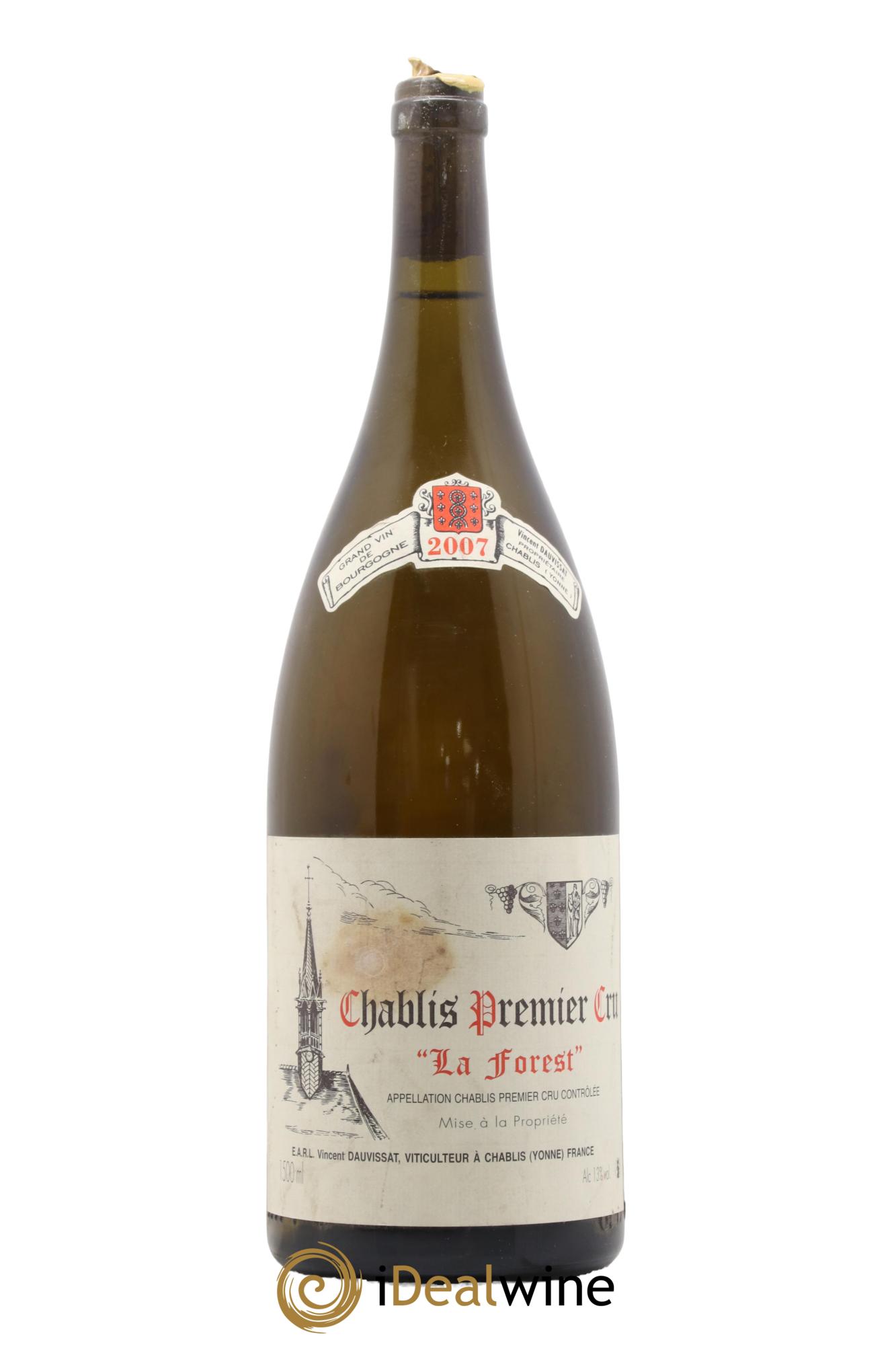 Chablis 1er Cru La Forest Vincent Dauvissat (Domaine) 2007 - Lot de 1 magnum - 0