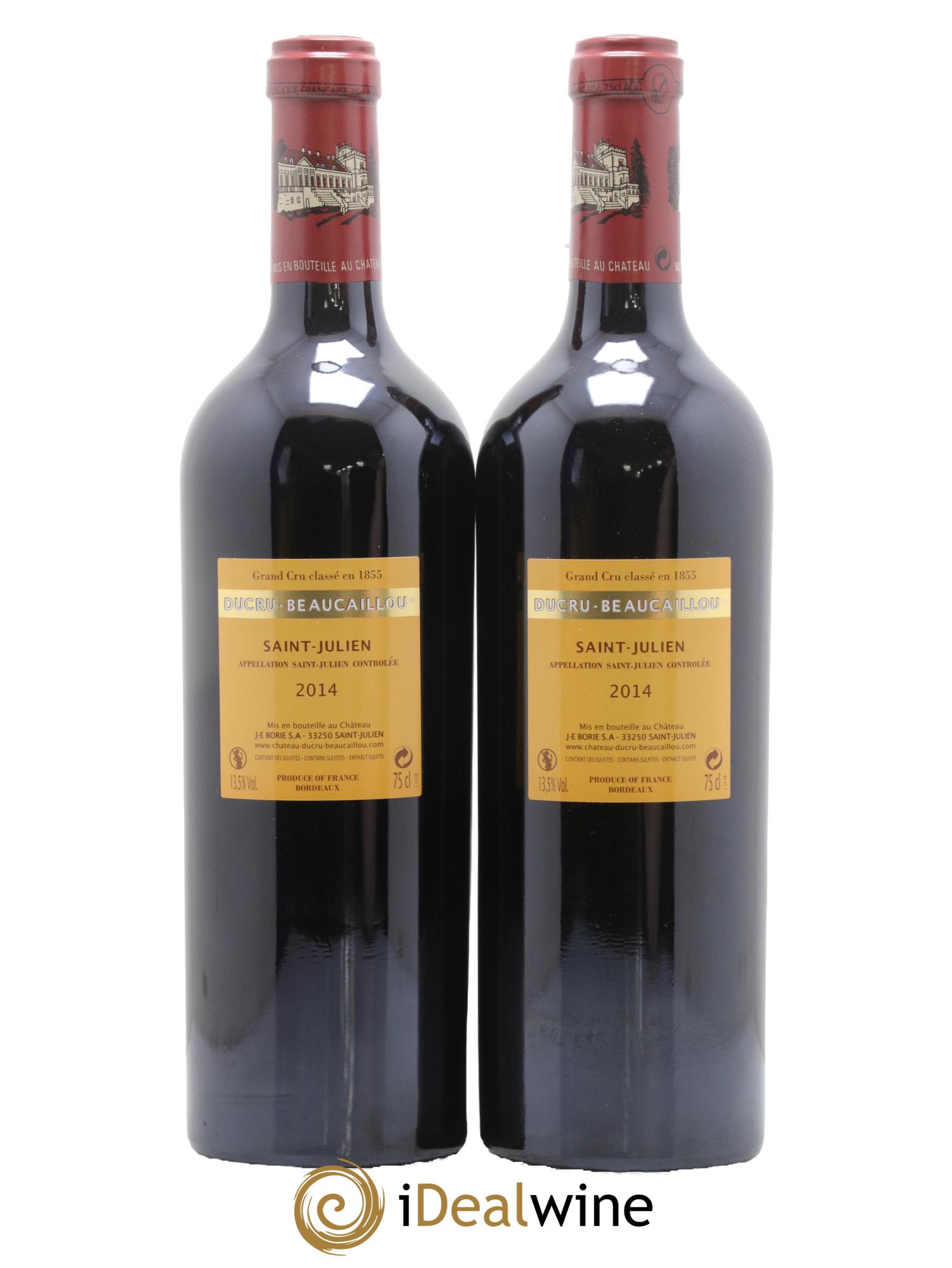 Château Ducru Beaucaillou 2ème Grand Cru Classé 2014 - Posten von 2 Flaschen - 1