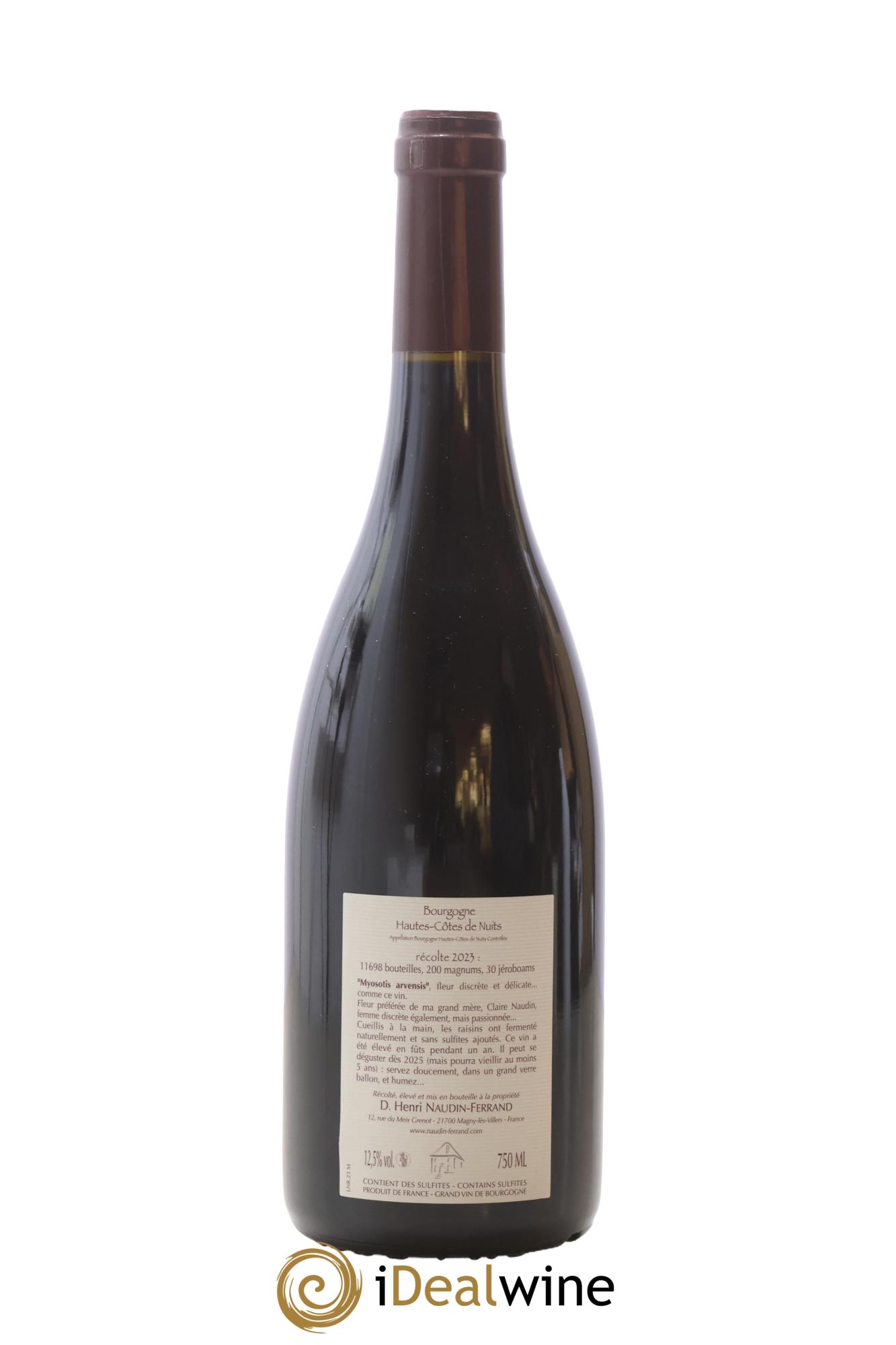 Hautes-Côtes de Nuits Myosotis Arvensis Naudin-Ferrand (Domaine) 2023 - Lotto di 1 bottiglia - 1