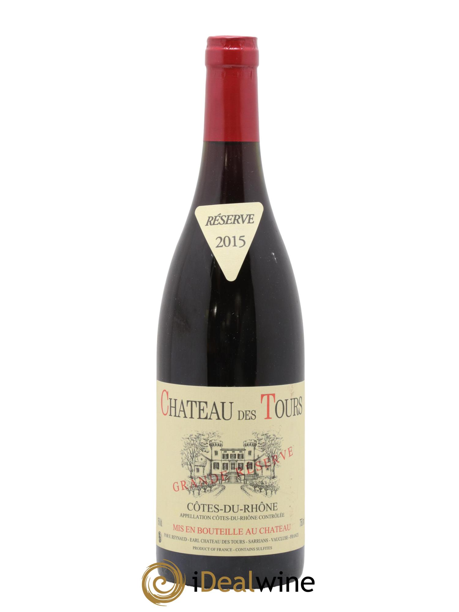 Côtes-du-Rhône Château des Tours Grande Réserve Emmanuel Reynaud 2015 - Lot de 1 bouteille - 0