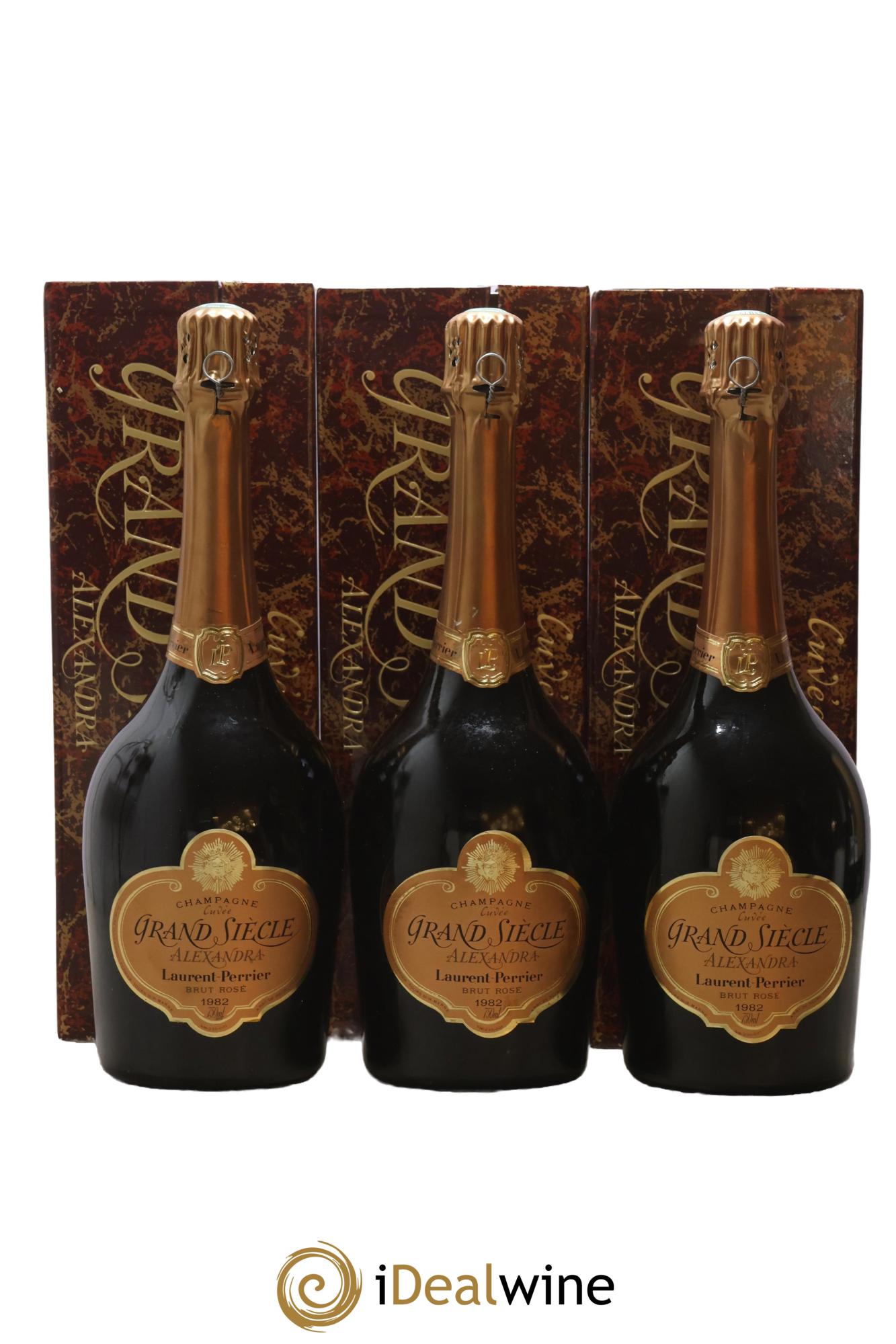 Grand Siècle Cuvée Alexandra Laurent Perrier 1982 - Lot de 3 bouteilles - 0