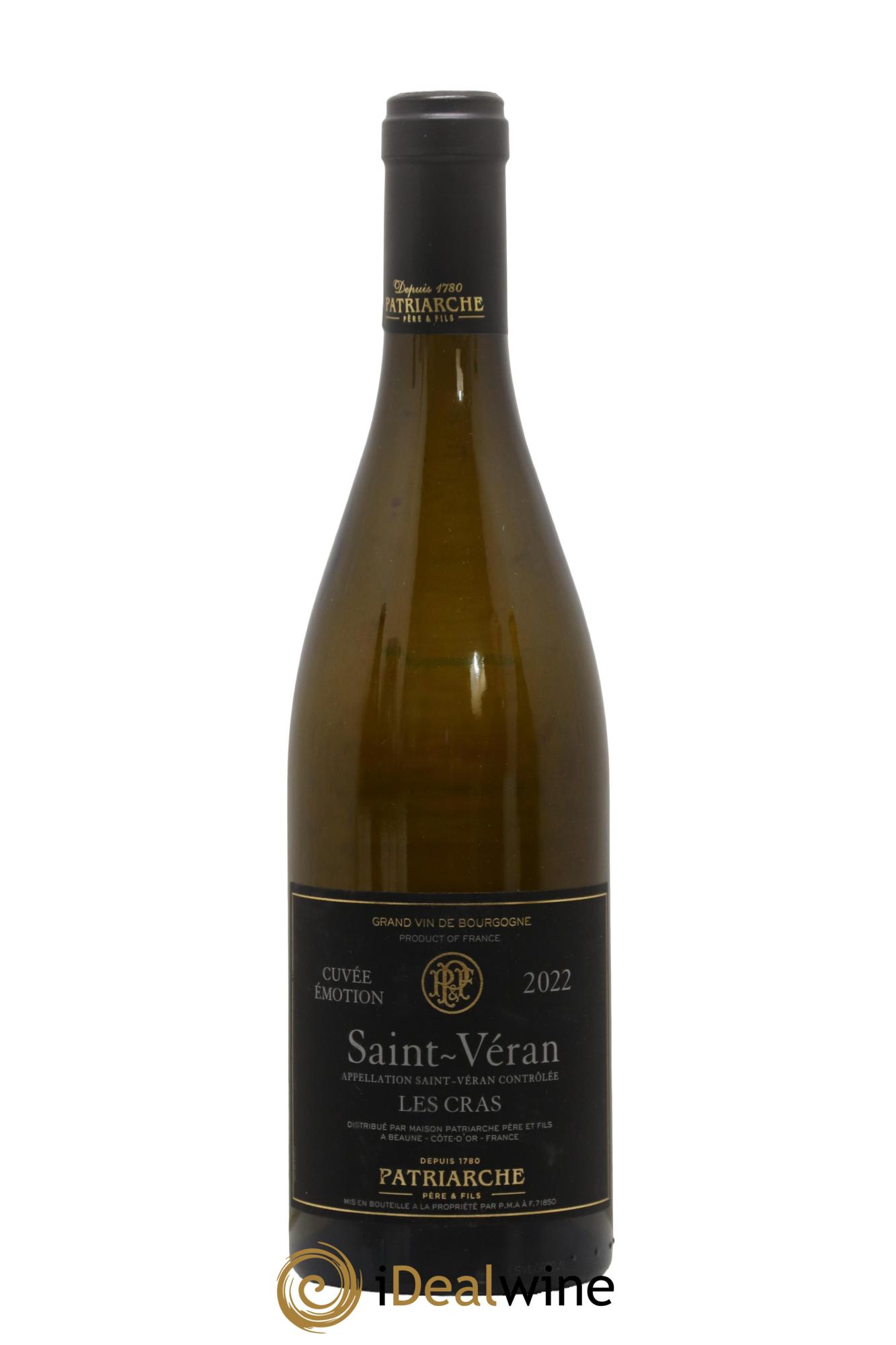Saint-Véran les Cras Cuvée Emotion Patriarche 2022 - Lot de 1 bouteille - 0
