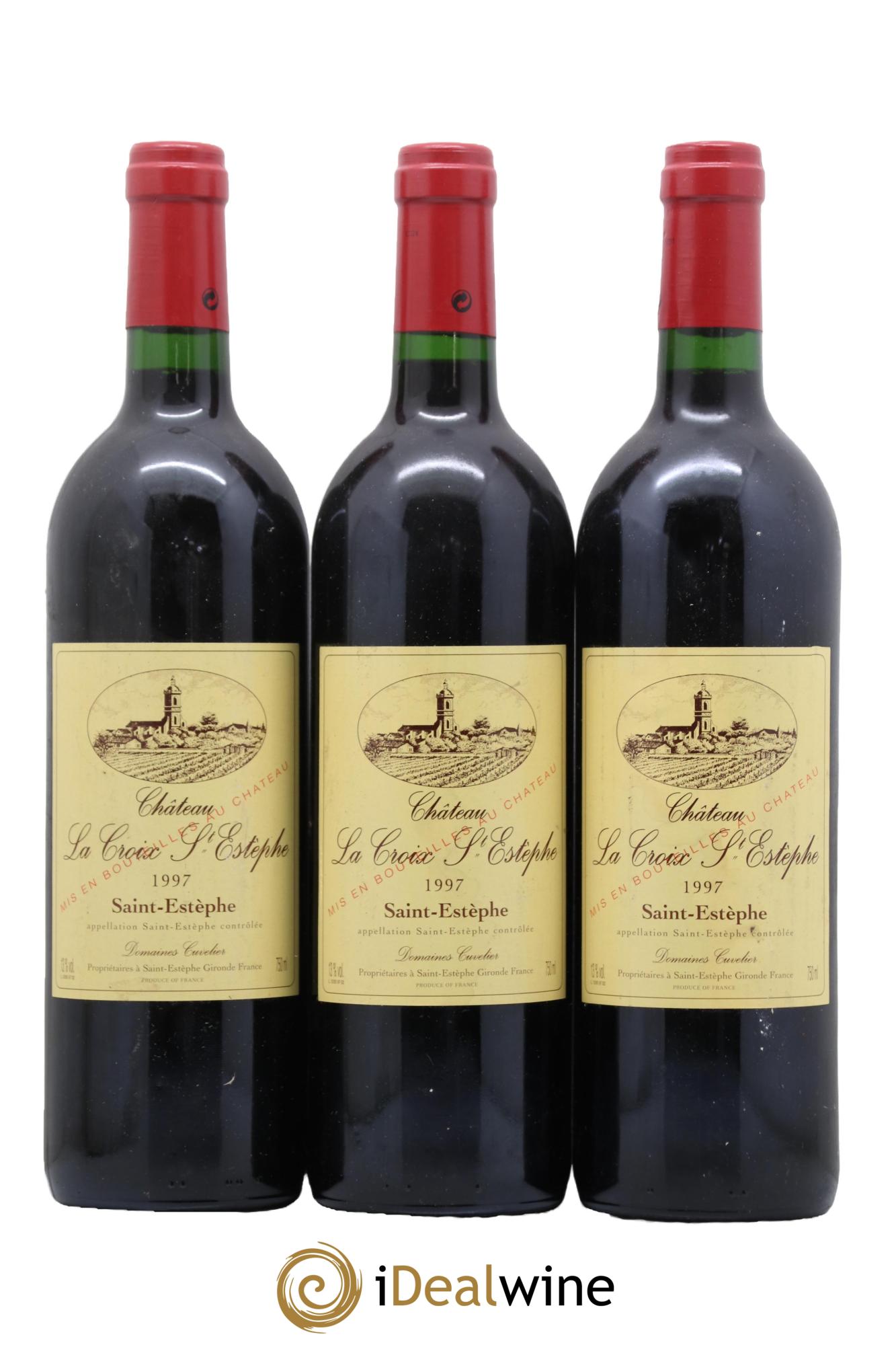 Saint-Estèphe Chateau La Croix Domaine Cuvelier 1997 - Lot de 3 bouteilles - 0
