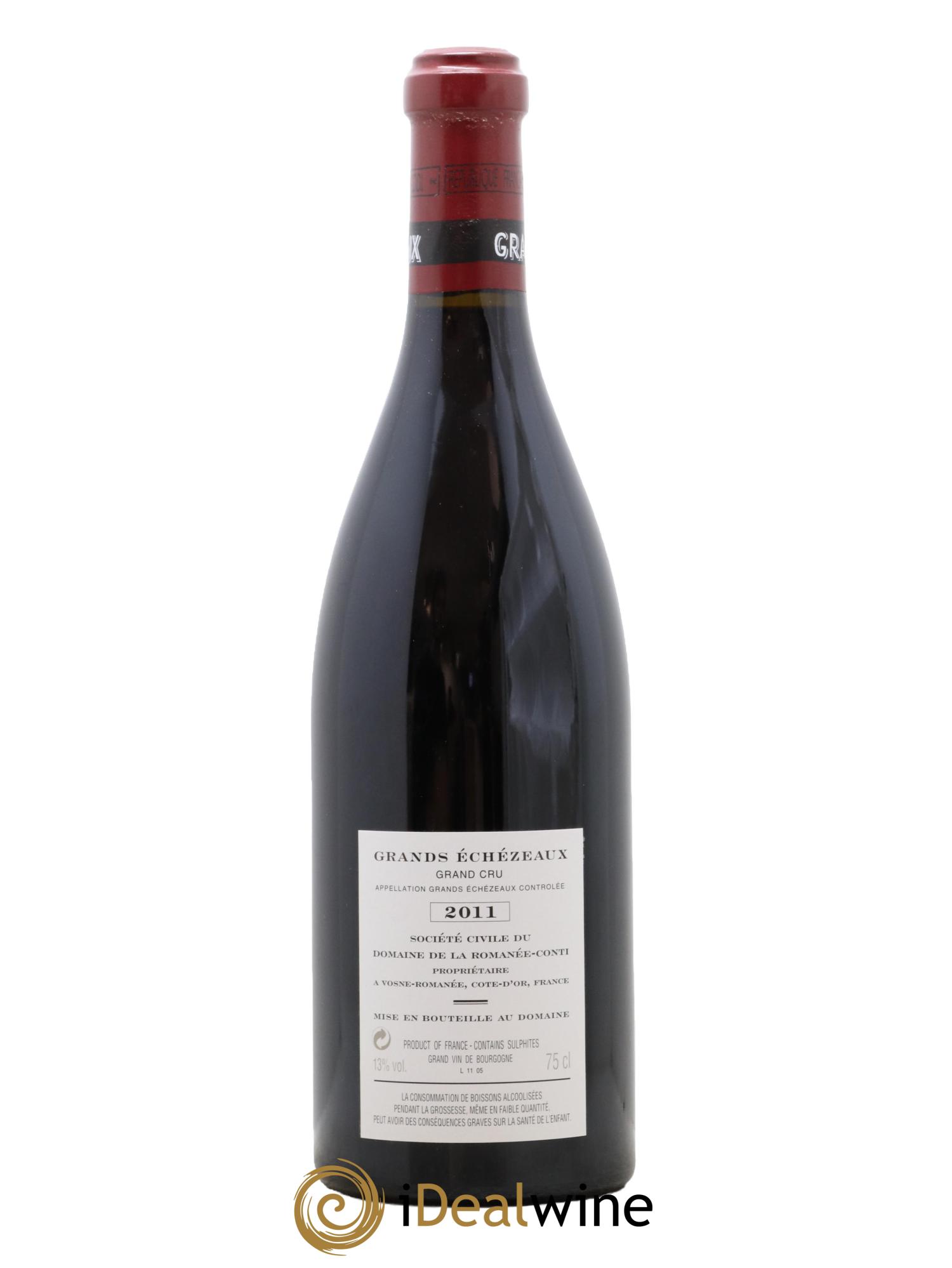 Grands-Echezeaux Grand Cru Domaine de la Romanée-Conti  2011 - Posten von 1 Flasche - 1
