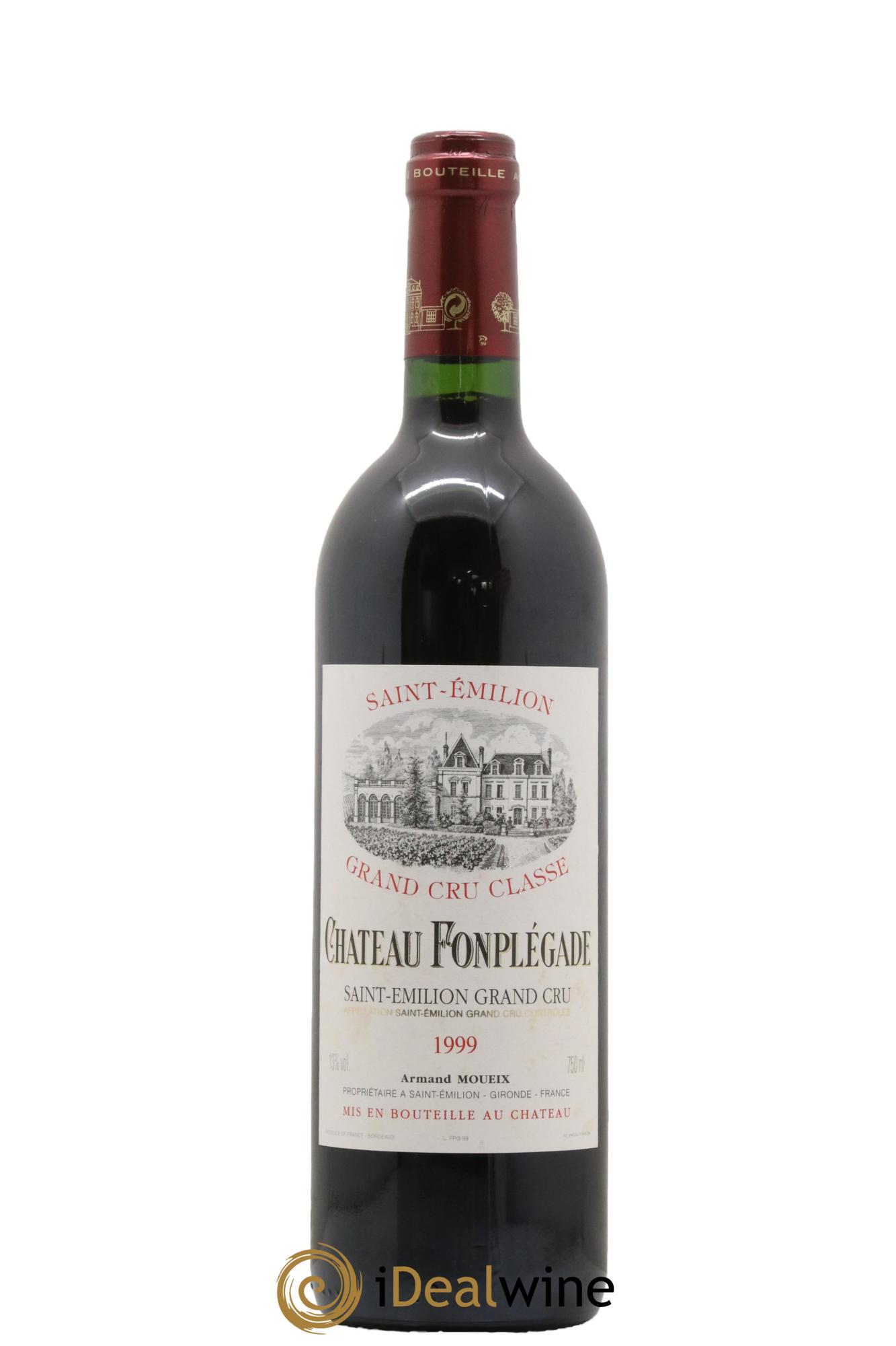 Château Fonplegade Grand Cru Classé 1999 - Lot de 1 bouteille - 0