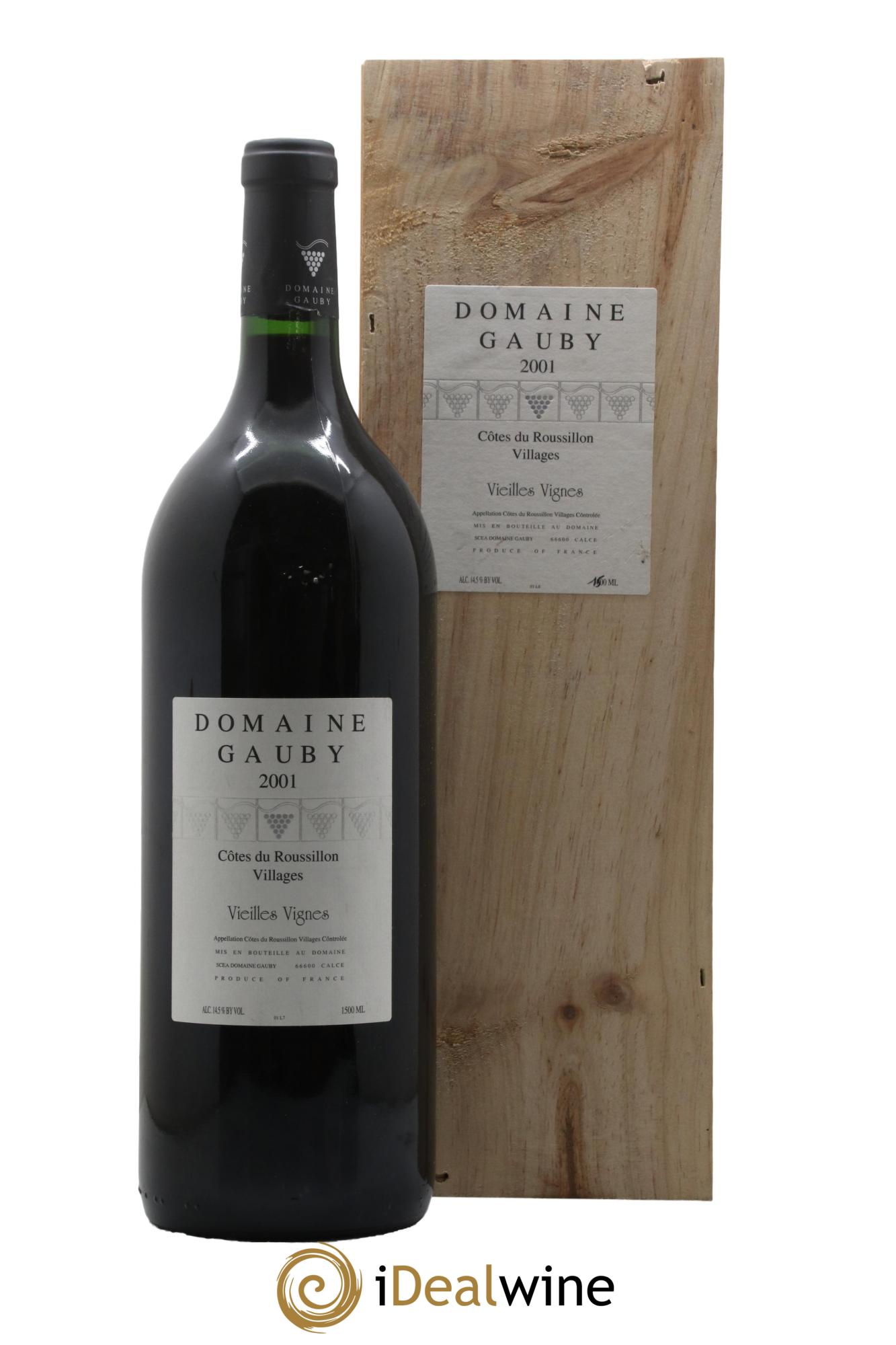 Côtes du Roussillon Villages Vieilles vignes Gauby (Domaine) 2001 - Lot de 1 magnum - 0