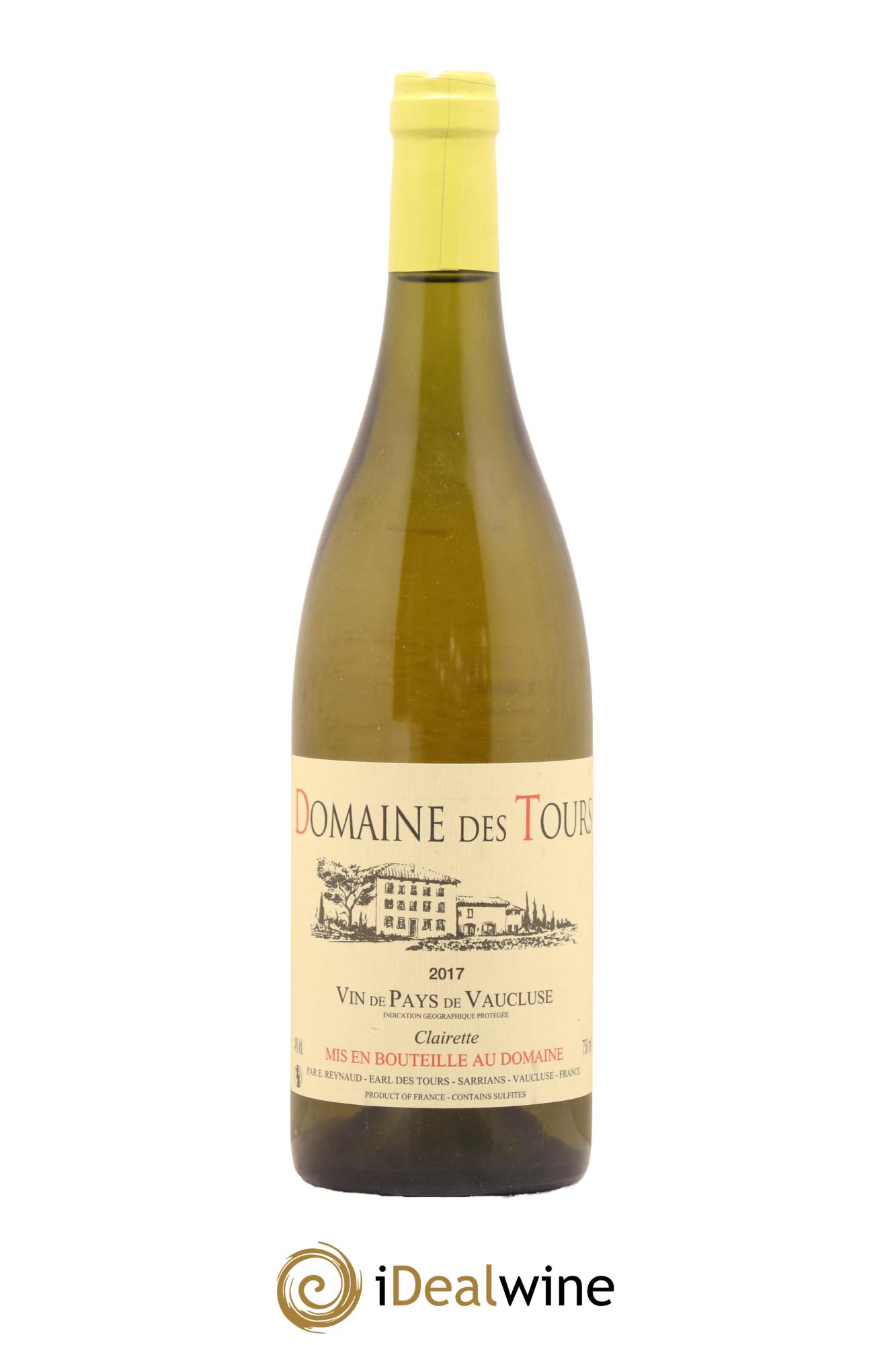 Vaucluse (Vin de Pays de Vaucluse) Domaine des Tours Emmanuel Reynaud 2017 - Lot de 1 bouteille - 0