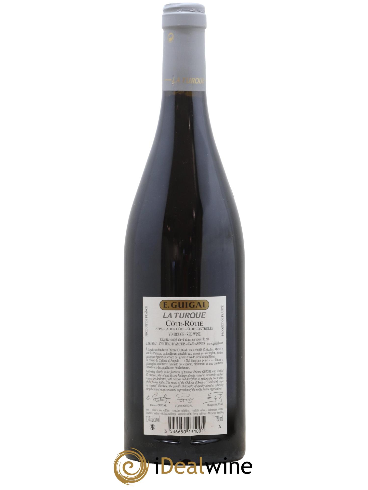 Côte-Rôtie La Turque Guigal 2014 - Posten von 1 Flasche - 1