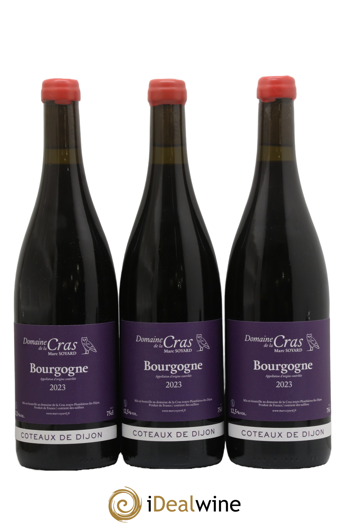 Coteaux de Dijon Domaine de la Cras - Marc Soyard 2023 - Lot de 3 bouteilles - 0