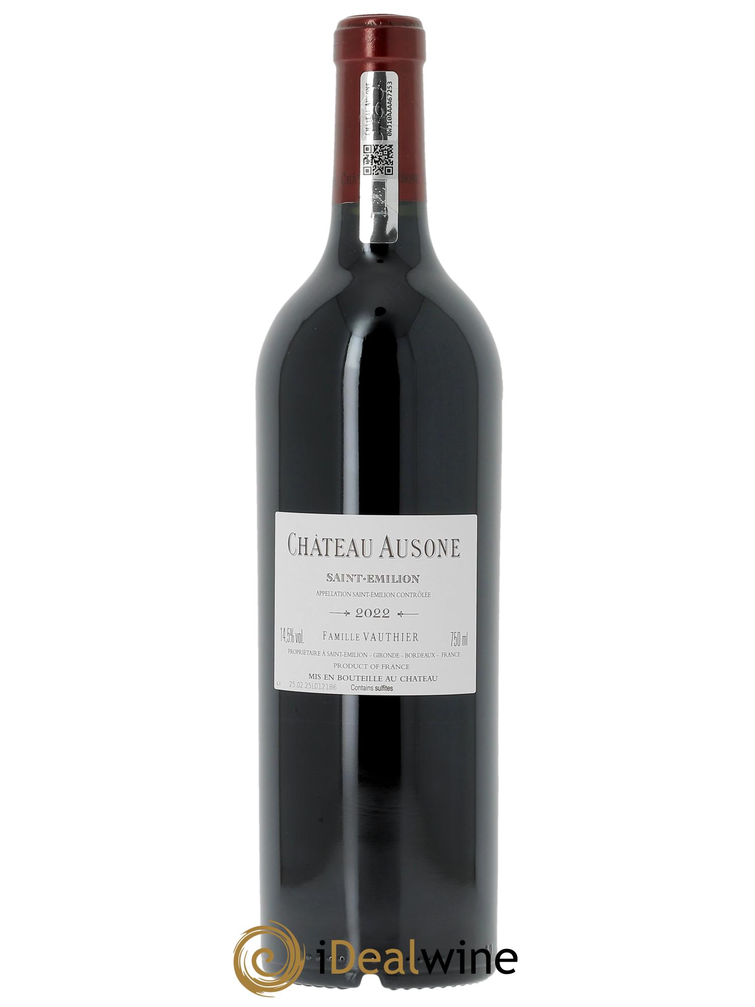 Château Ausone 1er Grand Cru Classé A (CBO à partir de 6 bts) 2022 - Lot de 1 bouteille - 1