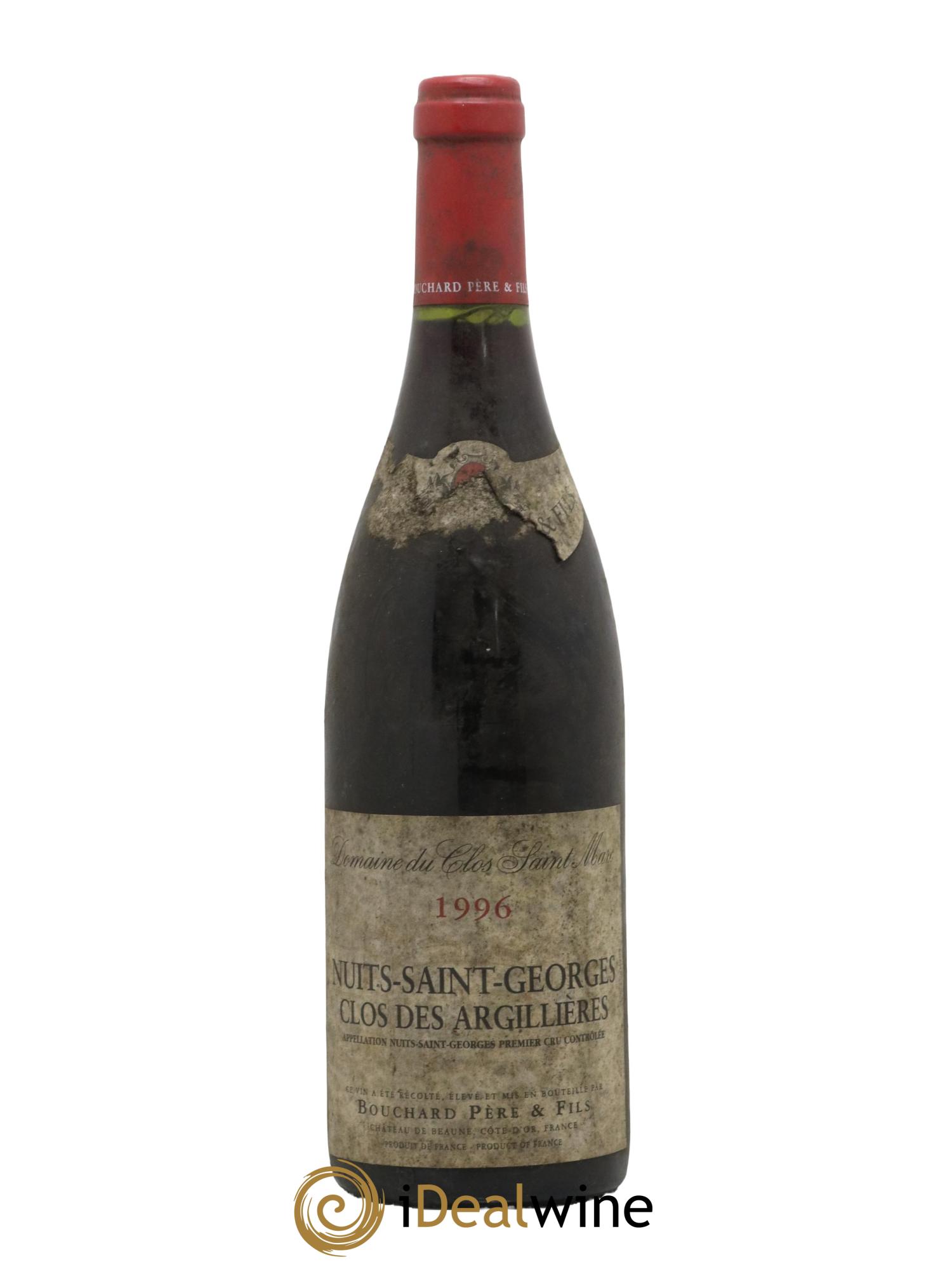Nuits-Saint-Georges 1er Cru Clos des Argillières Bouchard Père & Fils 1996 - Lot de 1 bouteille - 0