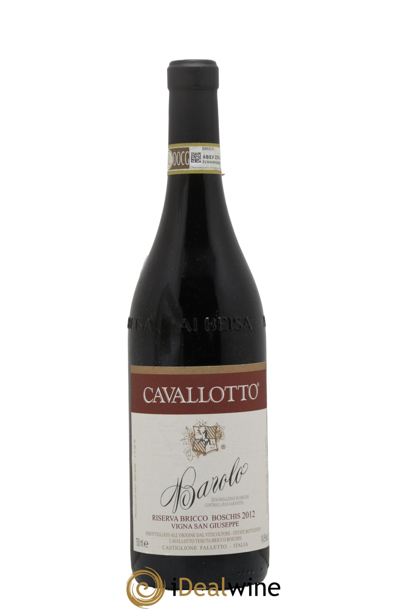 Barolo DOCG Riserva Bricco Boschis Vigna San Giuseppe Cavallotto 2012 - Lotto di 1 bottiglia - 0
