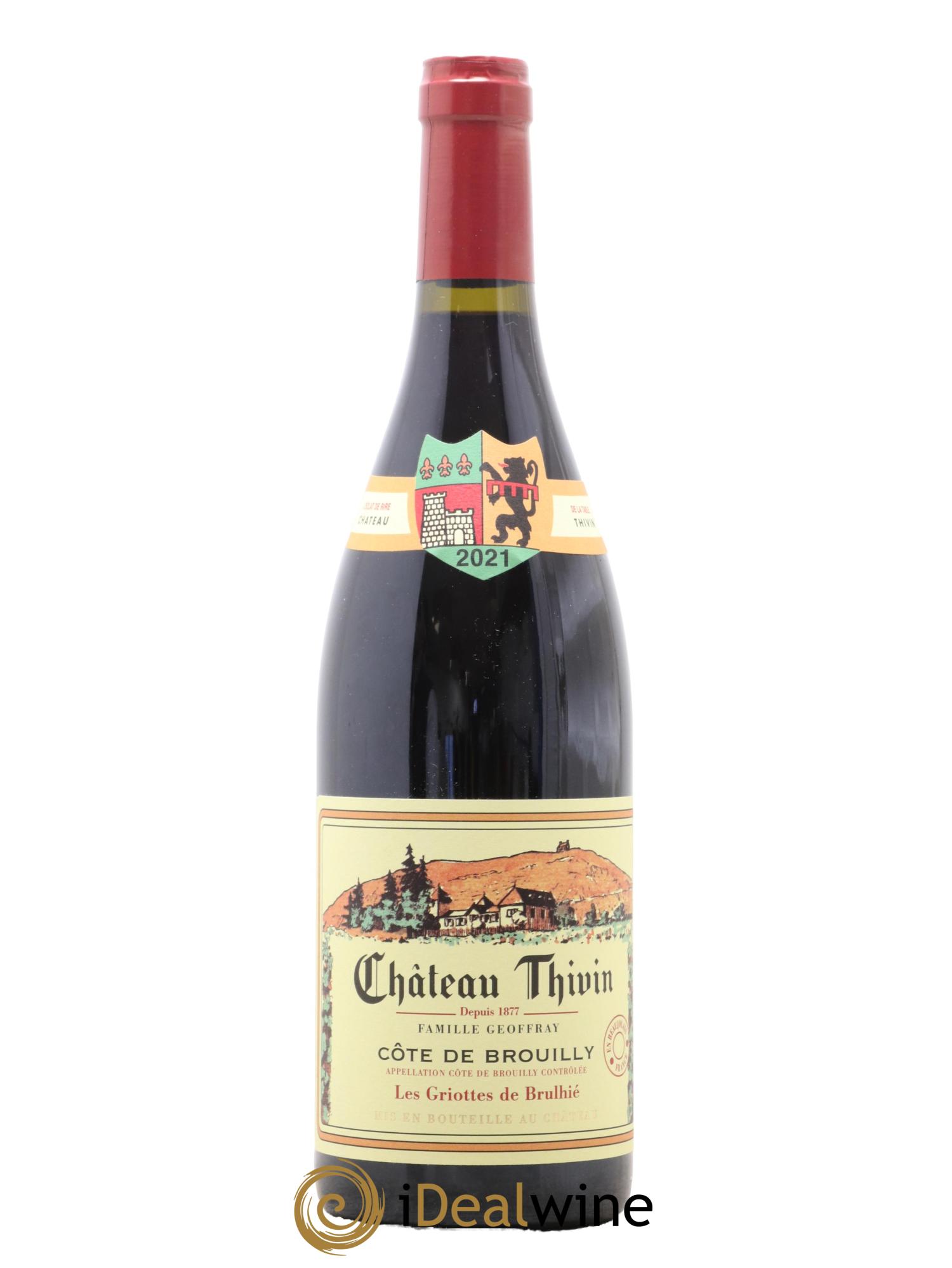 Côte de Brouilly Les Griottes de Brulhié Château Thivin 2021 - Posten von 1 Flasche - 0