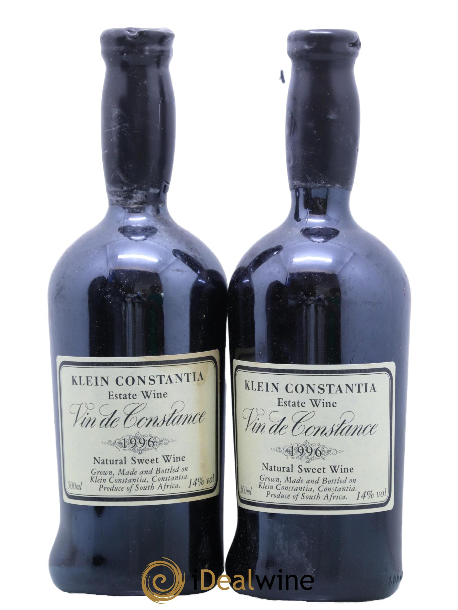 Vin de Constance Klein Constantia L. Jooste 1996 - Lot de 2 format 50cls - 1