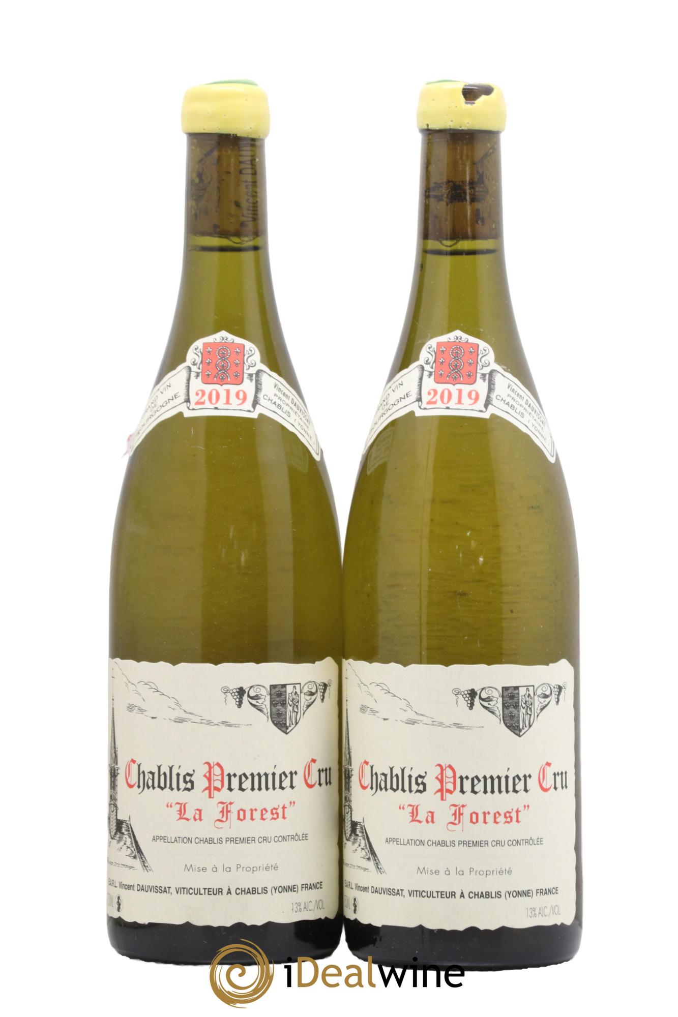 Chablis 1er Cru La Forest Vincent Dauvissat (Domaine) 2019 - Lot de 2 bouteilles - 0