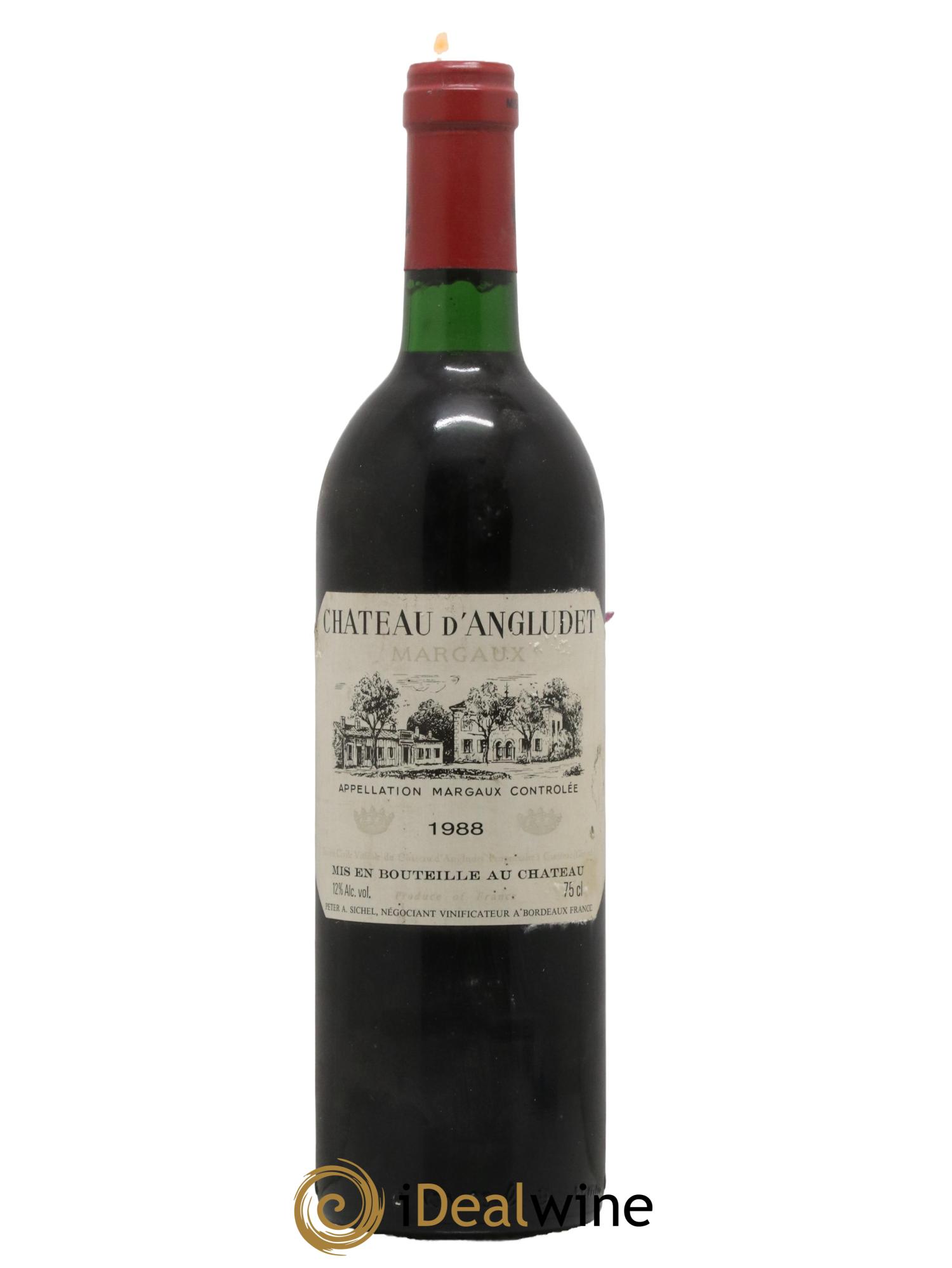 Château d' Angludet Cru Bourgeois 1988 - Lot de 1 bouteille - 0