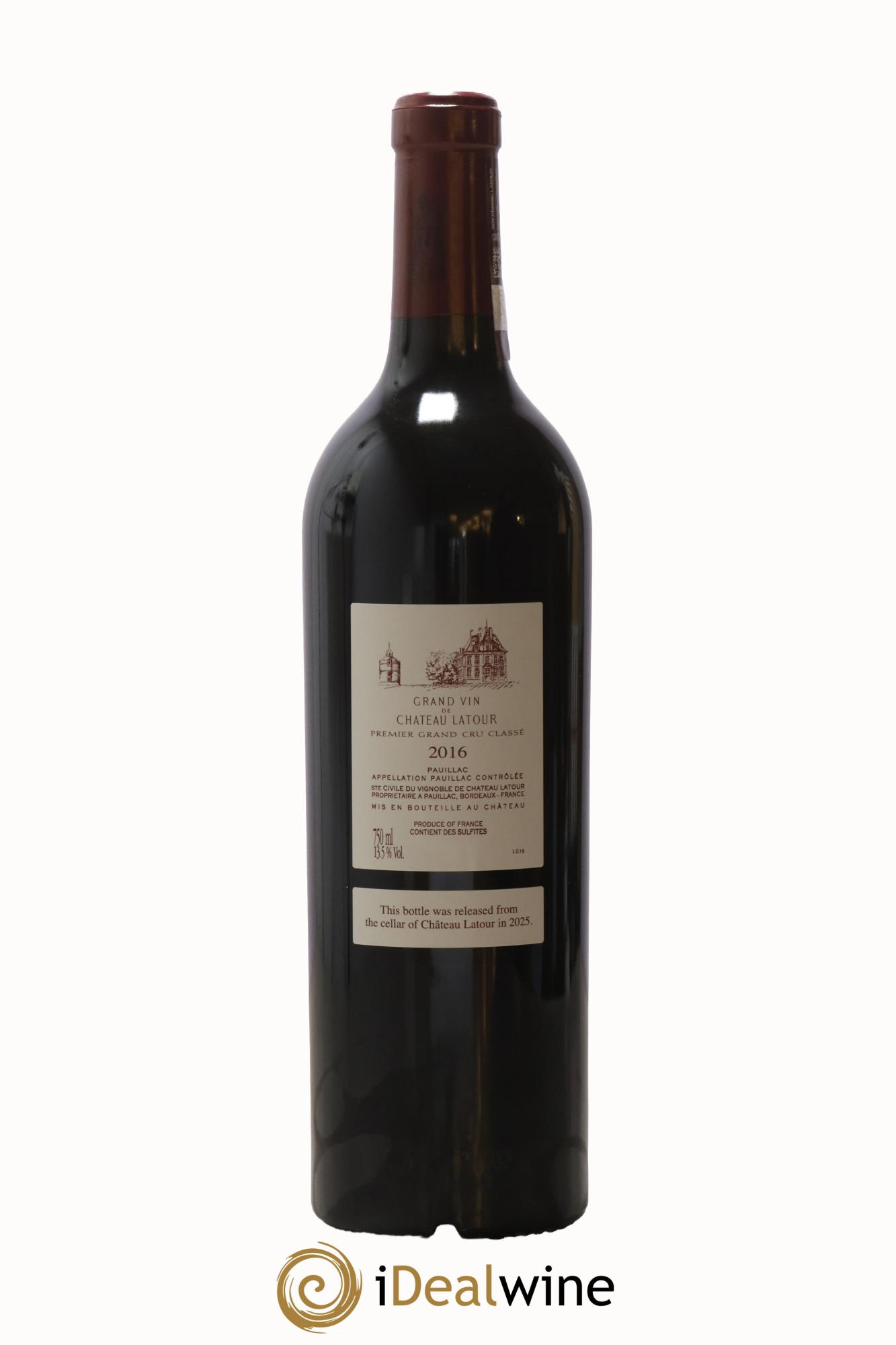 Château Latour 1er Grand Cru Classé 2016 - Lot de 1 bouteille - 1