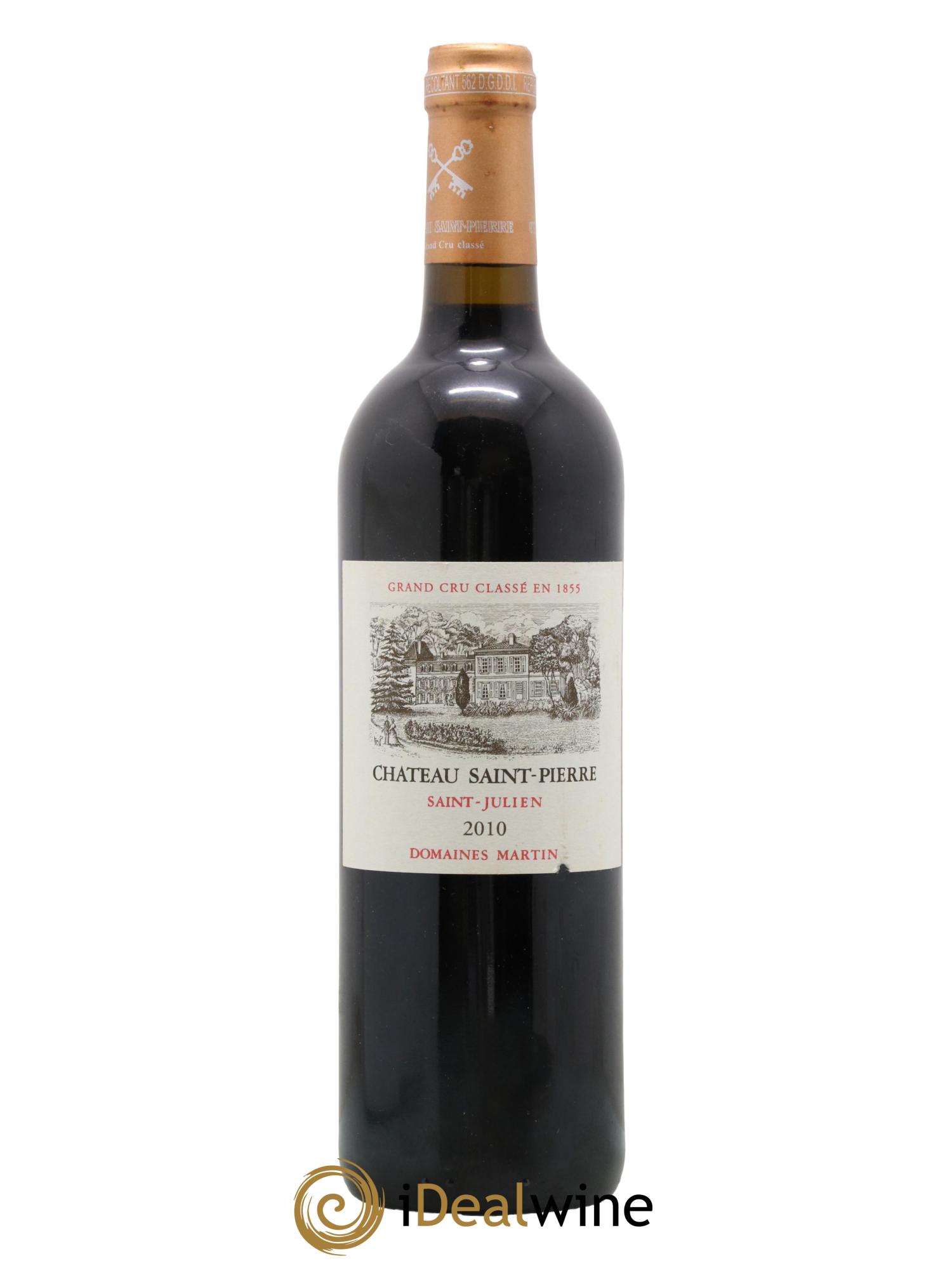 Château Saint-Pierre 4ème Grand Cru Classé 2010 - Posten von 1 Flasche - 0