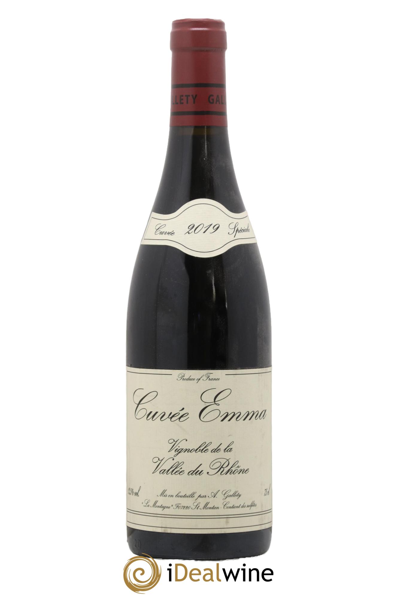 Côtes du Vivarais Cuvée Emma Gallety (Domaine) 2019 - Lot de 1 bouteille - 0