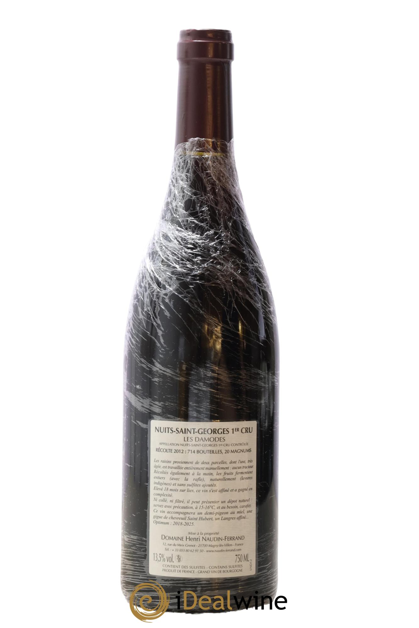 Nuits-Saint-Georges 1er Cru Les Damodes Naudin-Ferrand (Domaine) 2012 - Lot de 1 bouteille - 1