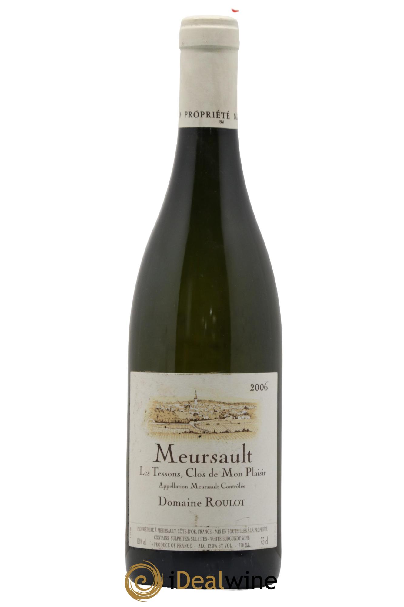 Meursault Les Tessons Clos de Mon plaisir Roulot (Domaine) 2006 - Lot de 1 bouteille - 0