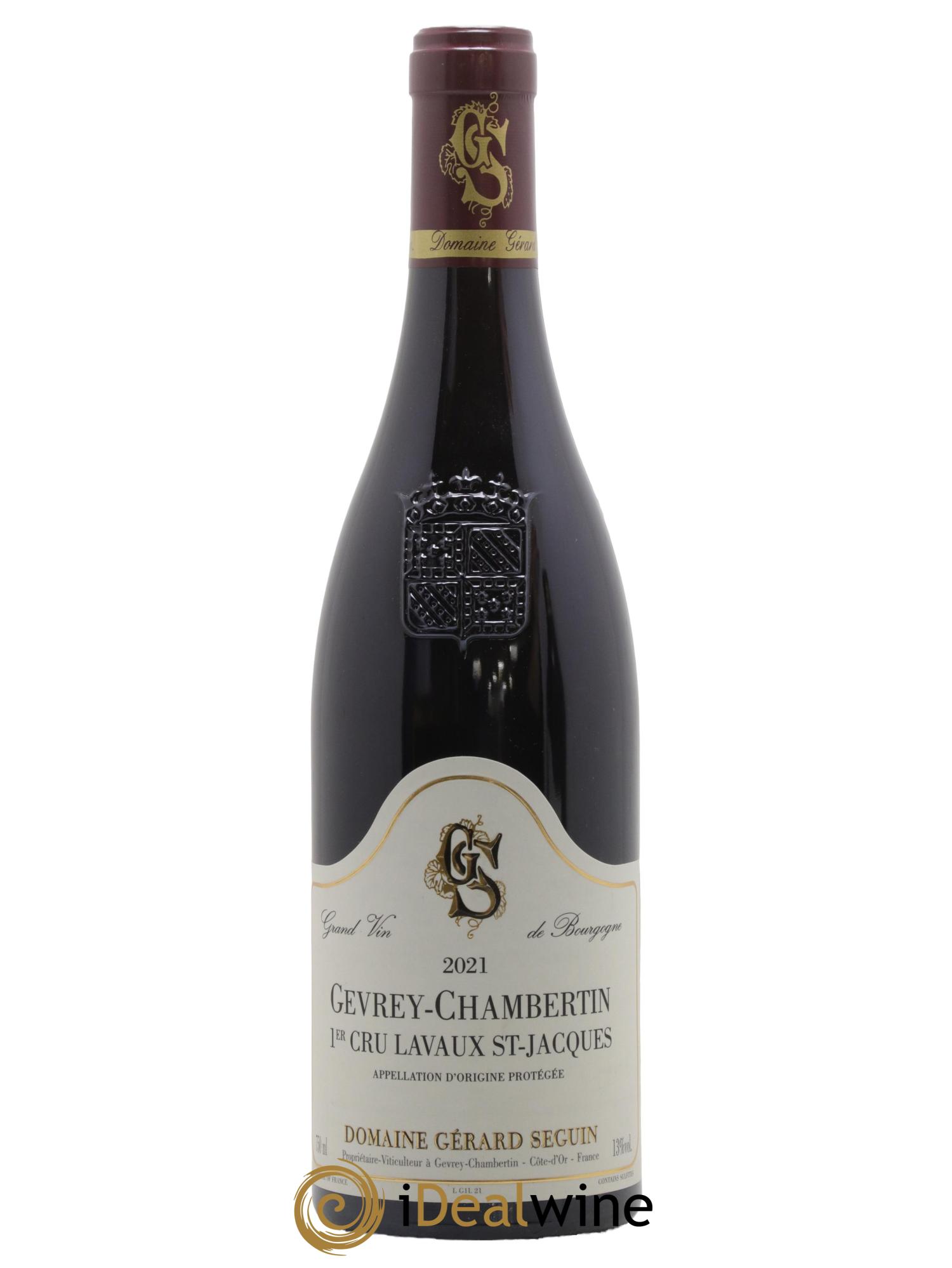 Gevrey-Chambertin 1er Cru Lavaux St Jacques Gérard Seguin 2021 - Lot de 1 bouteille - 0