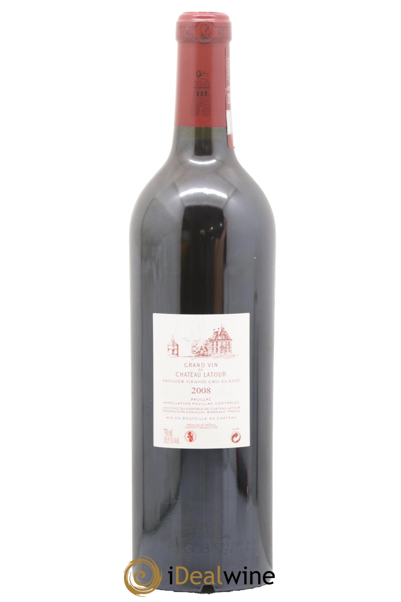 Château Latour 1er Grand Cru Classé 2008 - Posten von 1 Flasche - 1