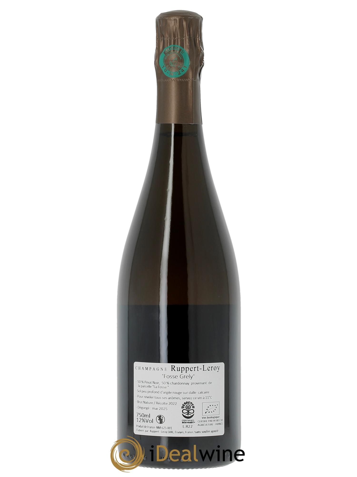Fosse-Grely Brut Nature Ruppert-Leroy  2022 - Lotto di 1 bottiglia - 1