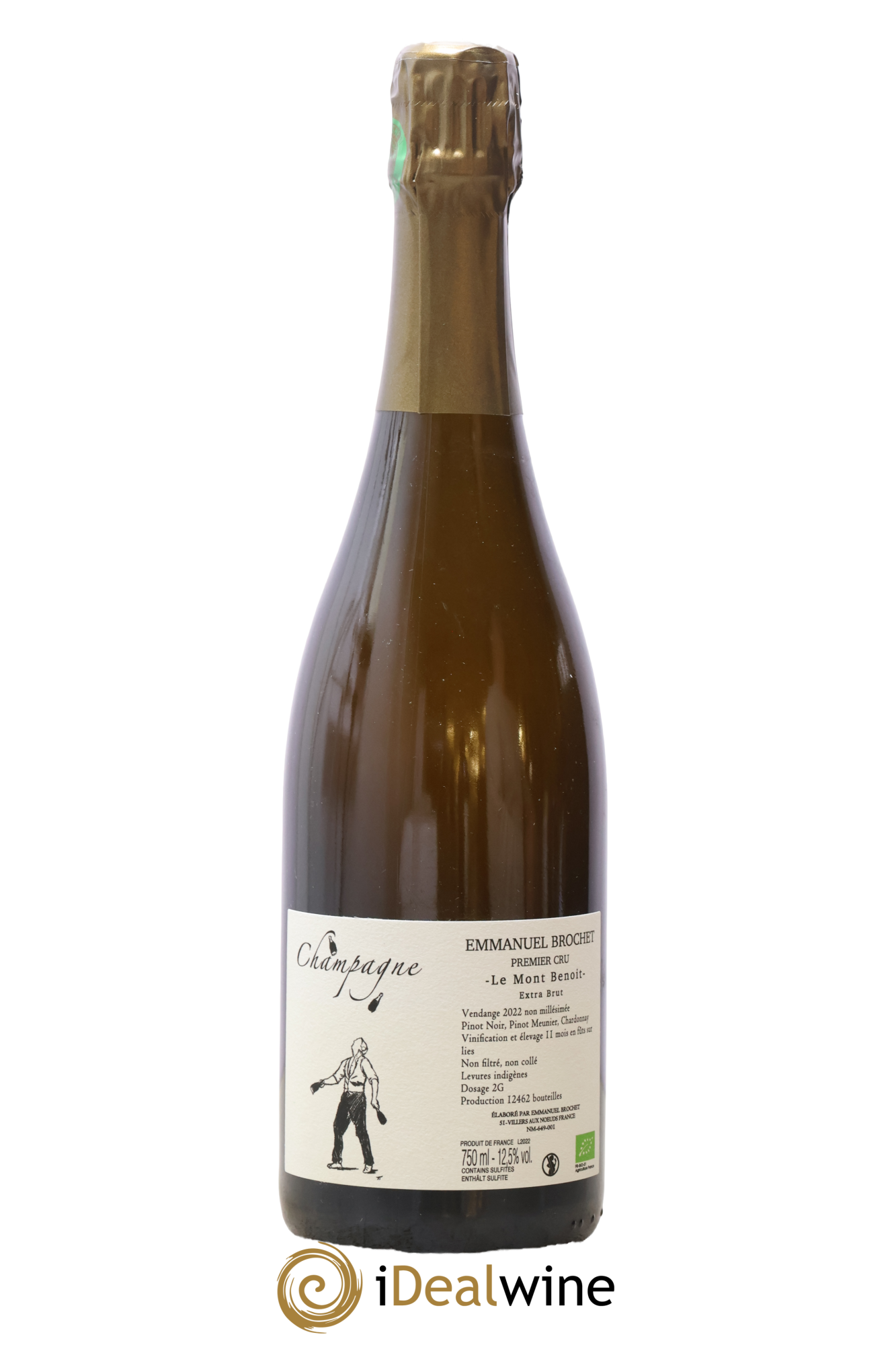Brut Le Mont Benoît Emmanuel Brochet - Lot of 1 bottle - 0